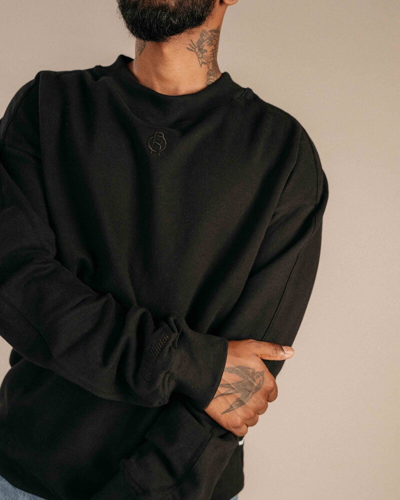 Odd Ritual ORGC Sweater in Black, on model · view 1 of 4