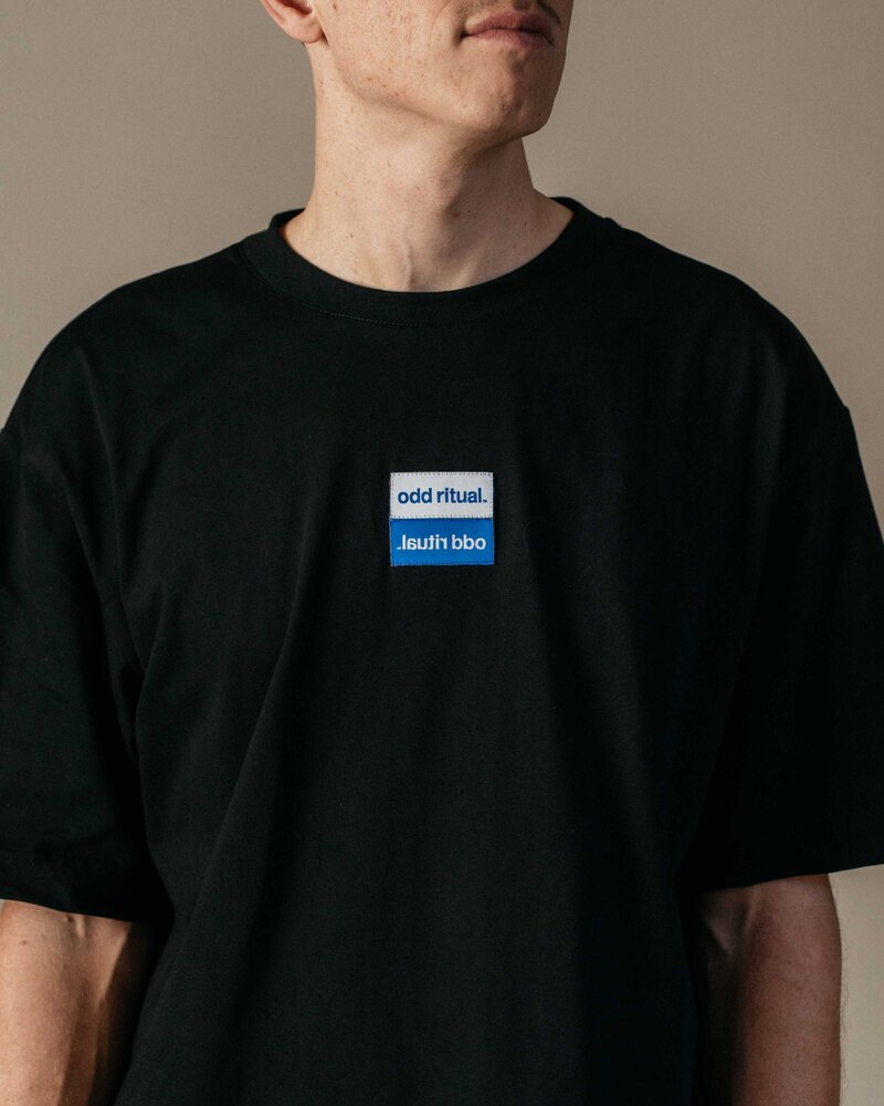Odd Ritual Reflections T-Shirt in Black, on model · view 3 of 4
