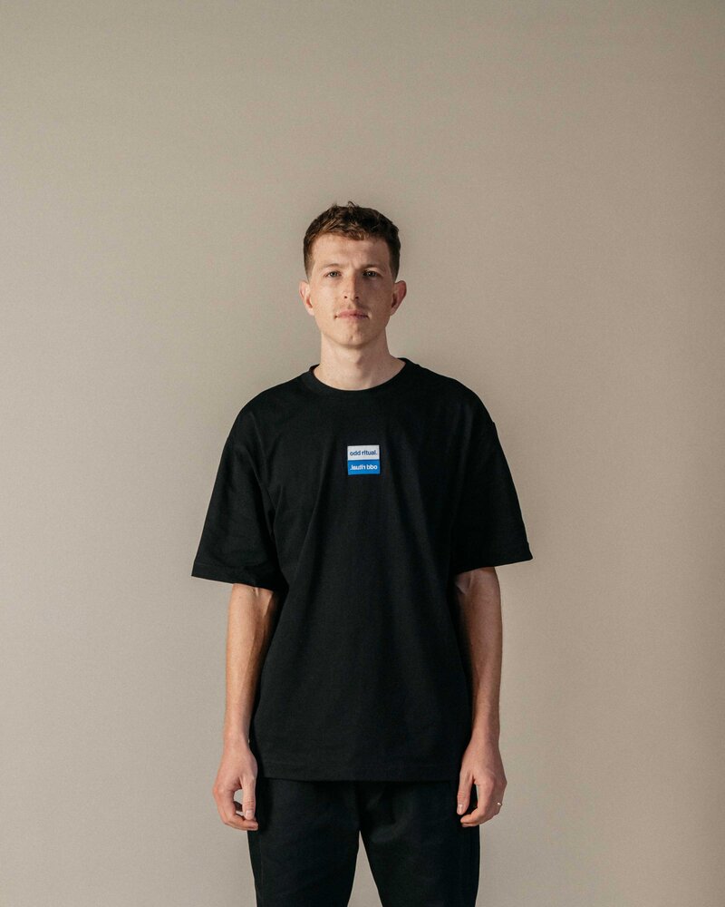 Odd Ritual Reflections T-Shirt in Black, on model · view 1 of 4