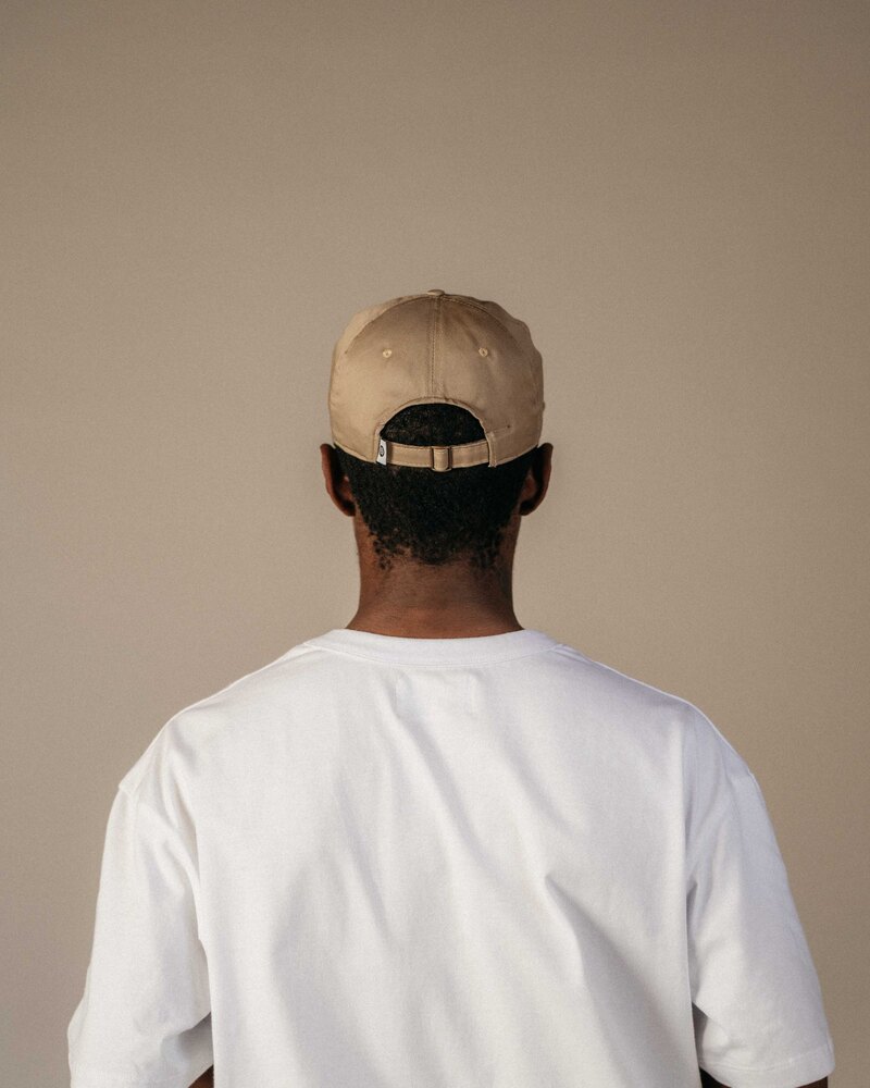 Odd Ritual Minimal Wordmark T-Shirt in White, on model · view 4 of 4