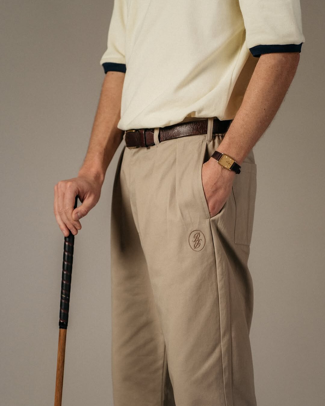 Odd Ritual on Instagram — Pleated Daily Trouser detail with hickory club