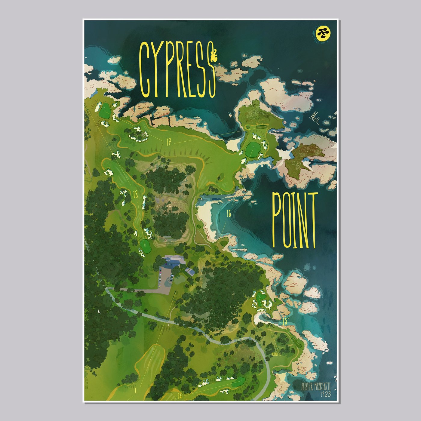 Cypress Point Closing Holes Poster · view 1 of 4