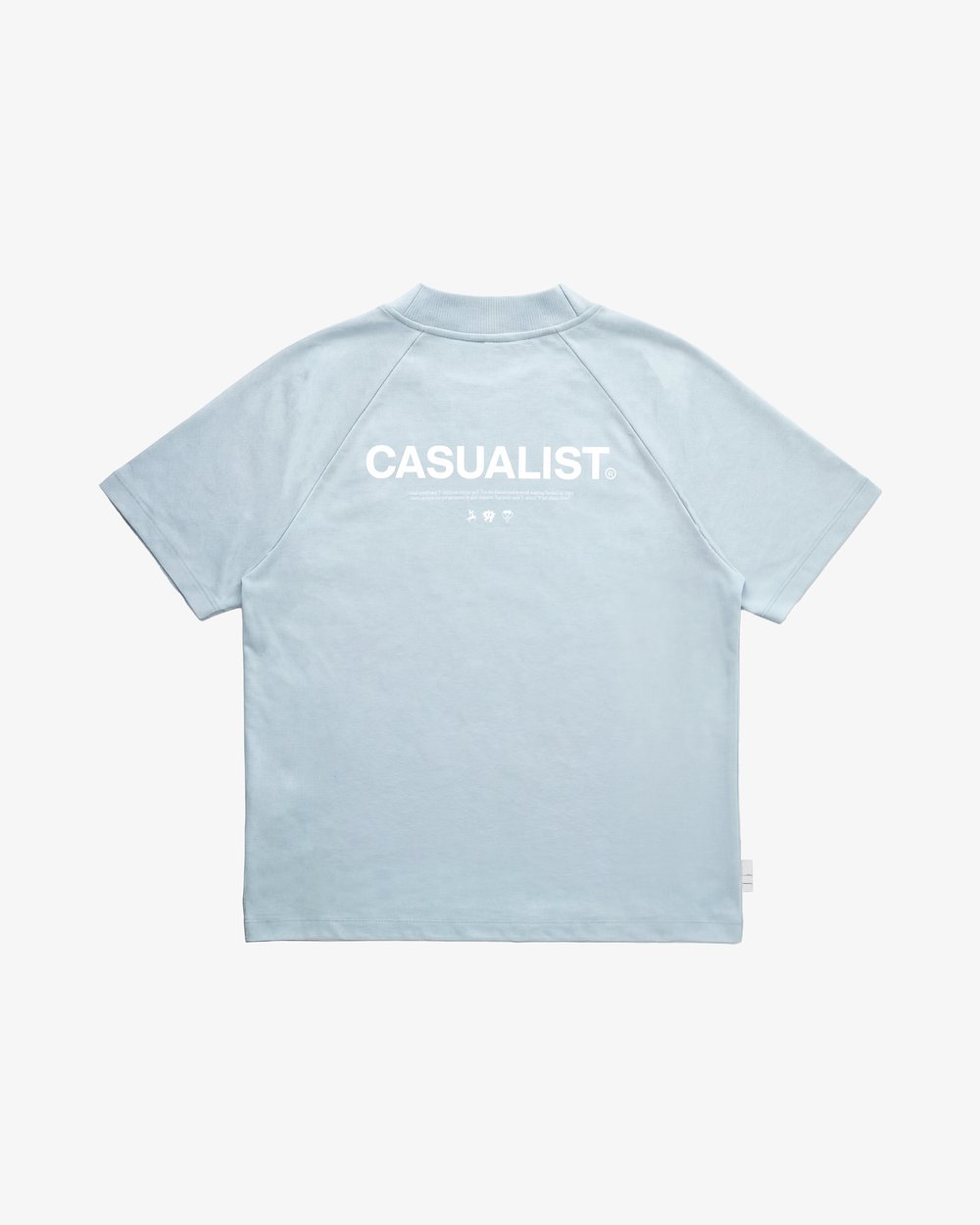 Casualist Dress Code Mockneck Tee, Dusty Blue · view 1 of 5