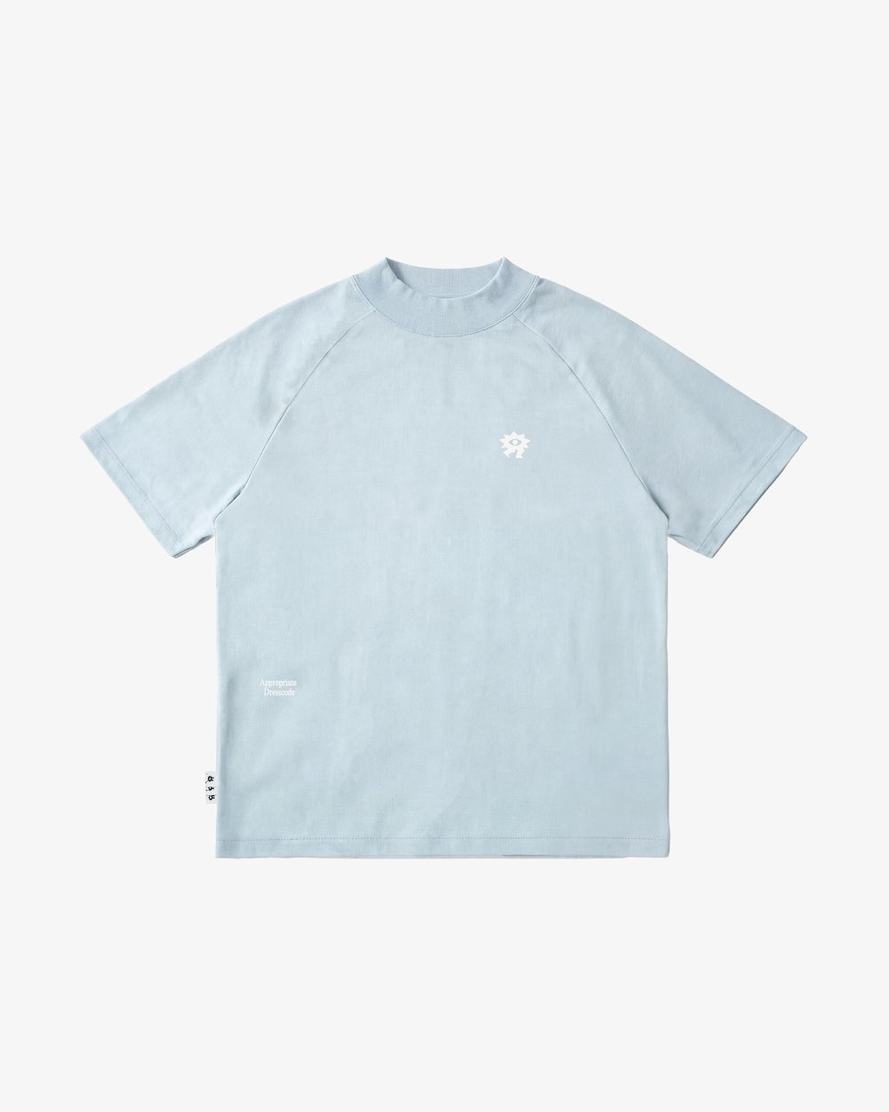 Casualist Dress Code Mockneck Tee, Dusty Blue · view 2 of 5