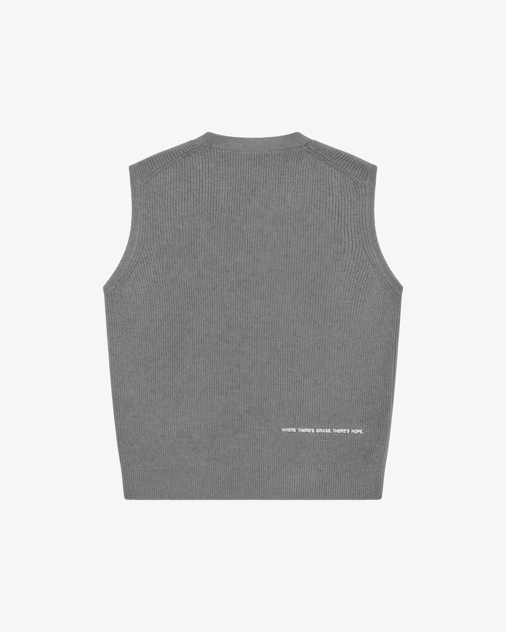 Casualist Grazer Cardigan Vest, Grey · view 2 of 4