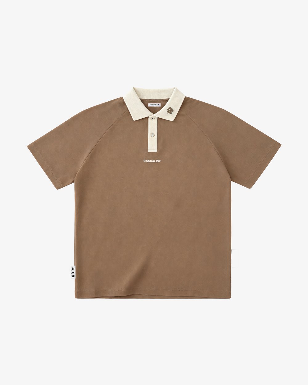 Casualist Weekend Pique Polo, Mocha · view 1 of 5