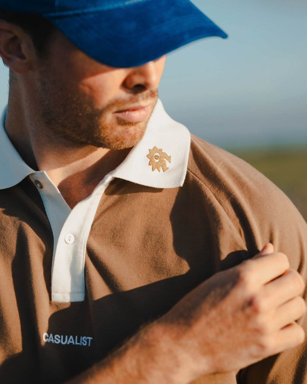 Casualist Weekend Pique Polo, Mocha · view 4 of 5