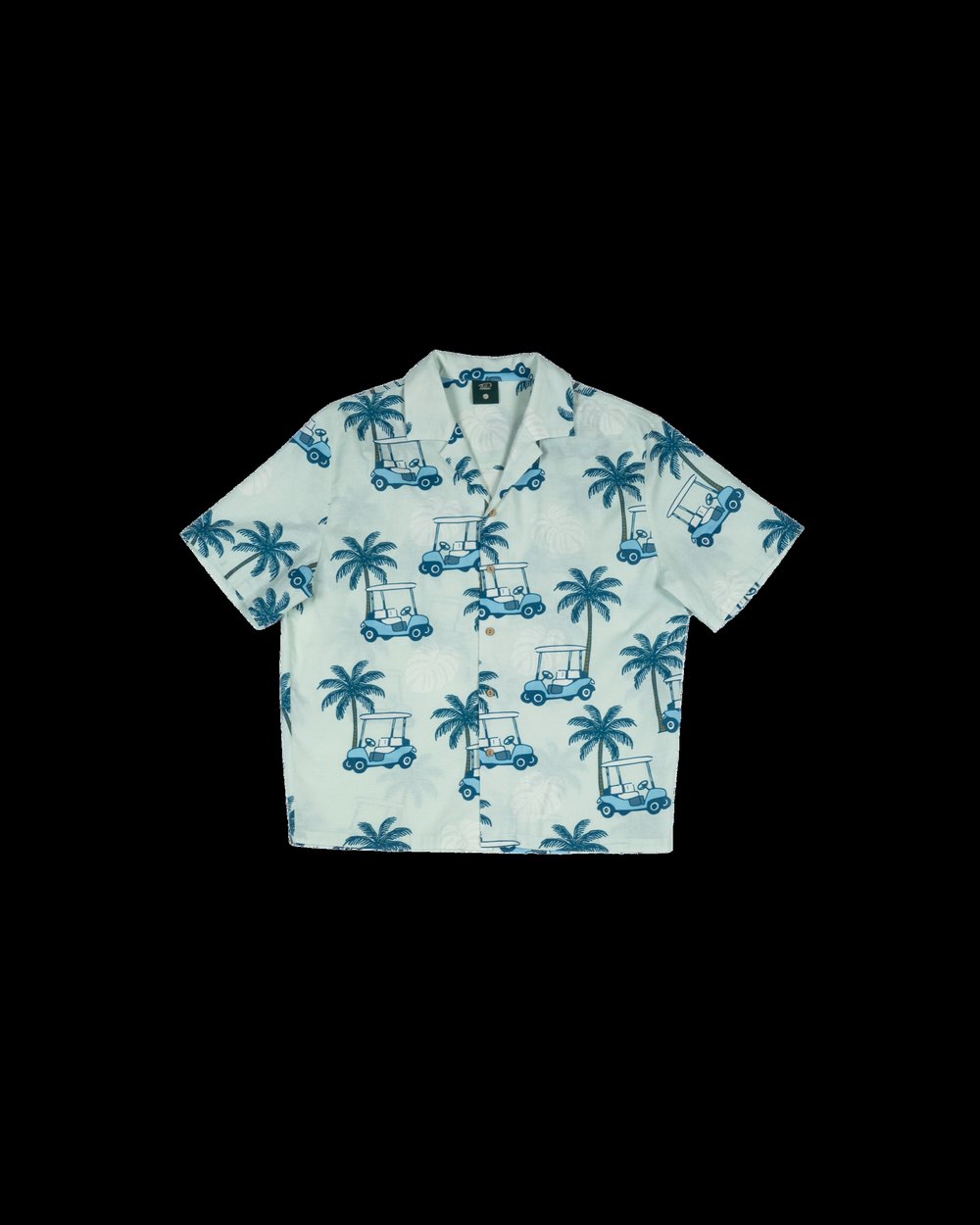 Fella Golf Bruno Camp Shirt, Tropical Golf Cart · view 1 of 5
