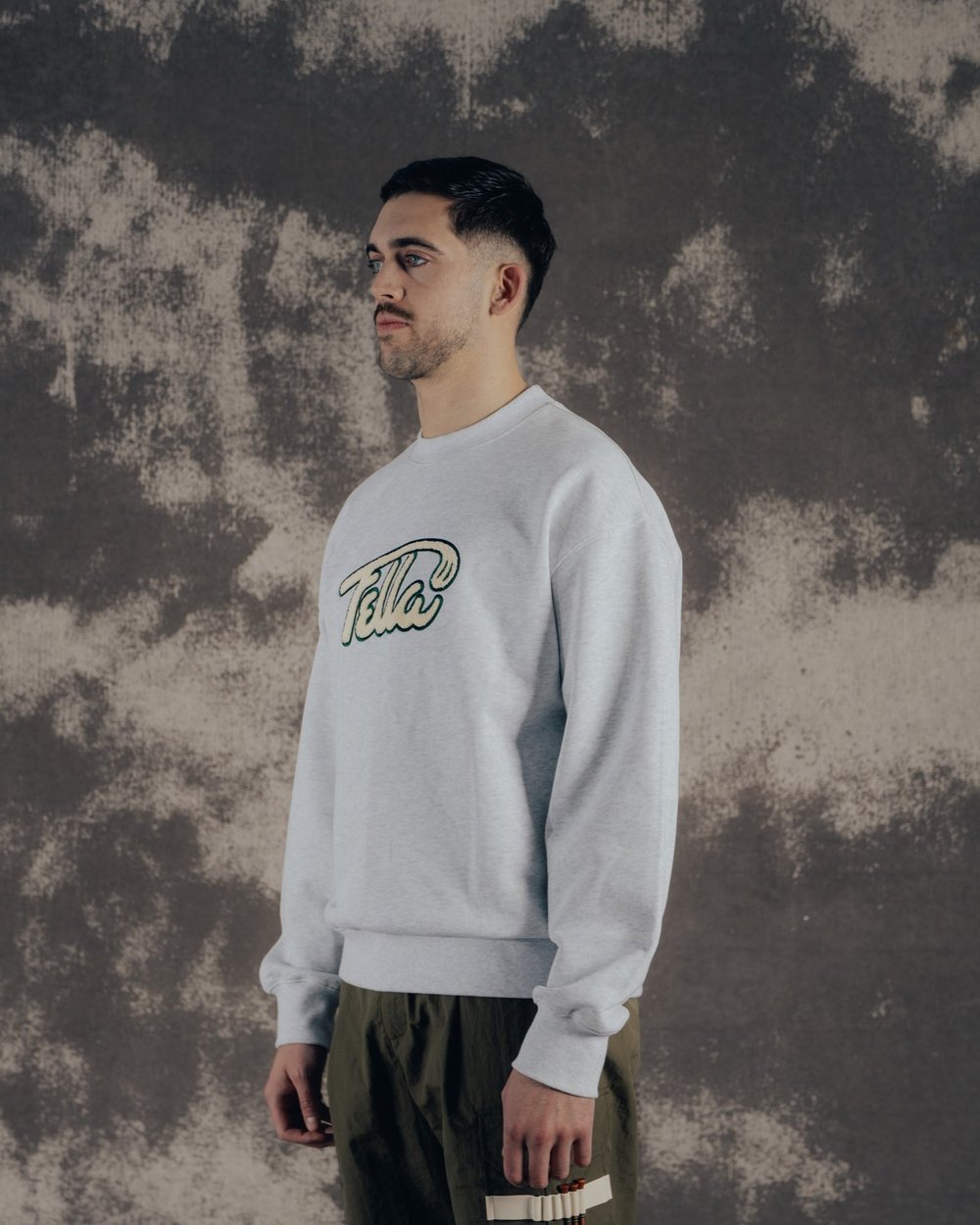 Fella Golf Gavan Oversized Sweater, Heather Grey · view 4 of 5