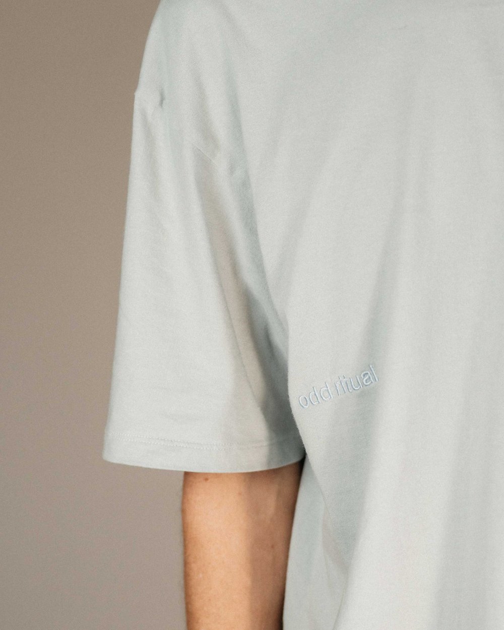 Odd Ritual Minimal Wordmark Tee, Duck Grey · view 4 of 5