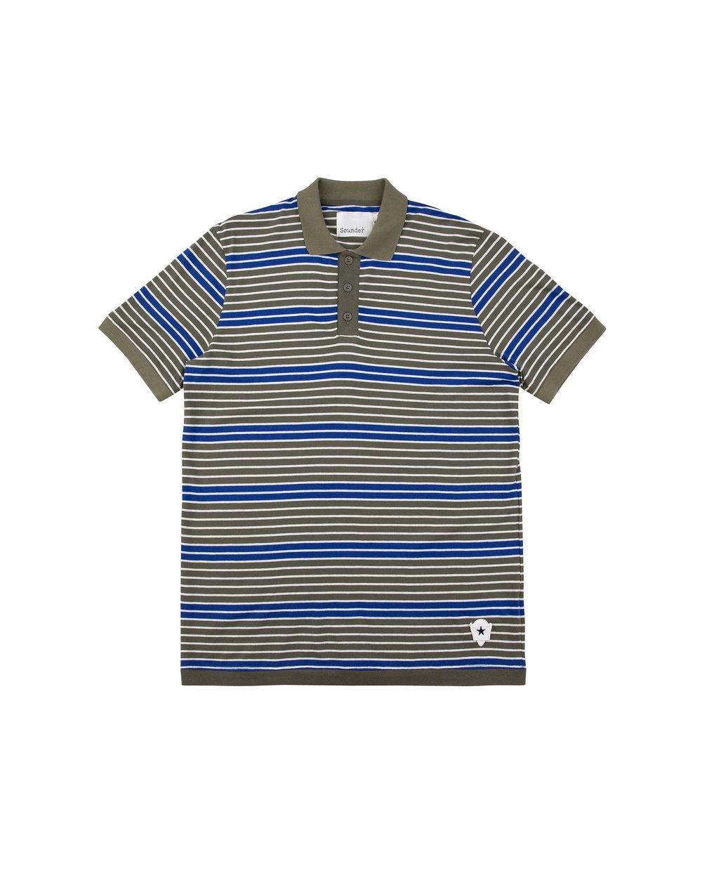 Sounder Monterey Stripe Polo, Indigo / Slate · view 1 of 5