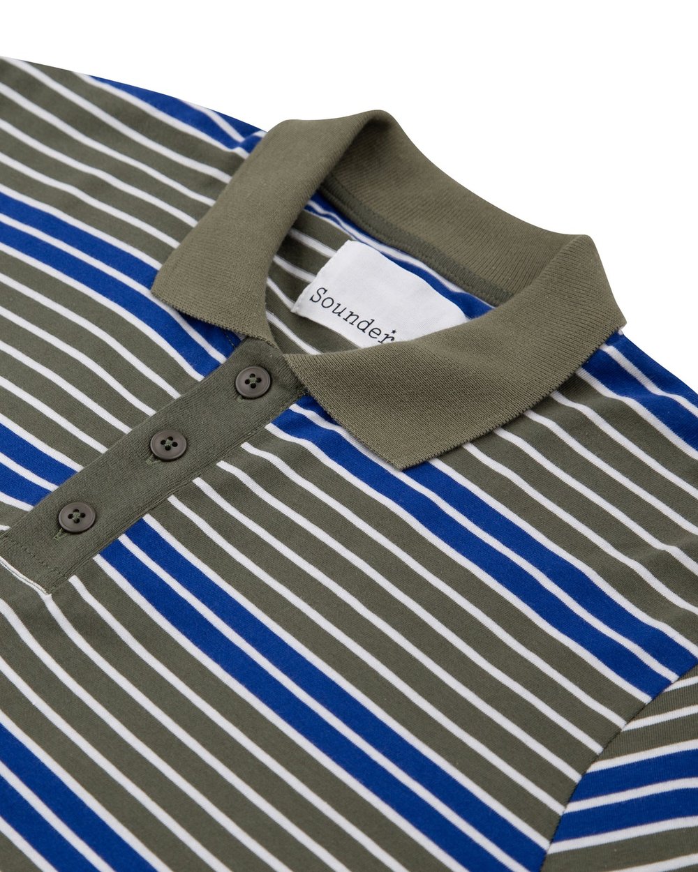 Sounder Monterey Stripe Polo, Indigo / Slate · view 3 of 5