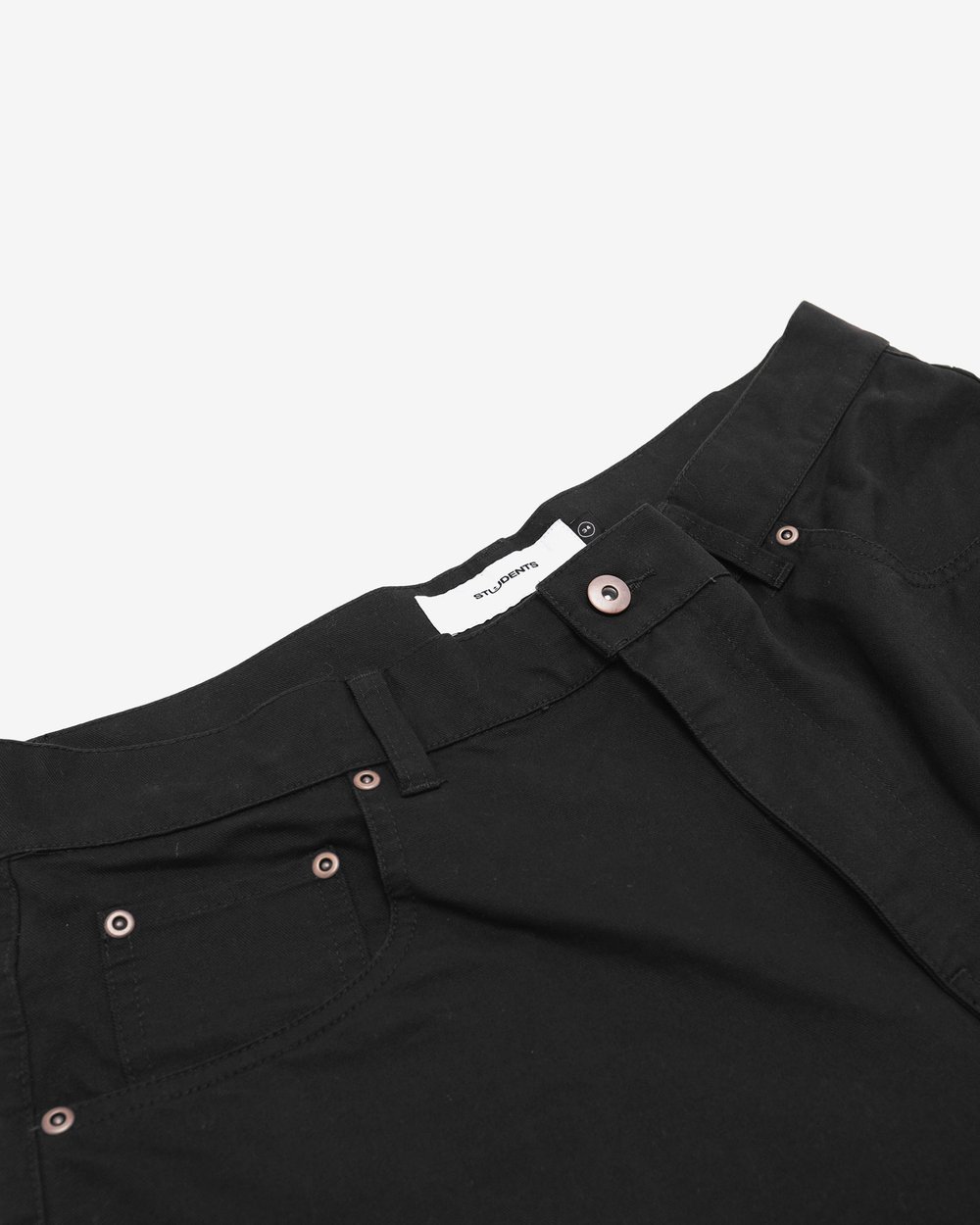 Students Golf Curriculum Baggy Twill Pants, Black · view 3 of 5