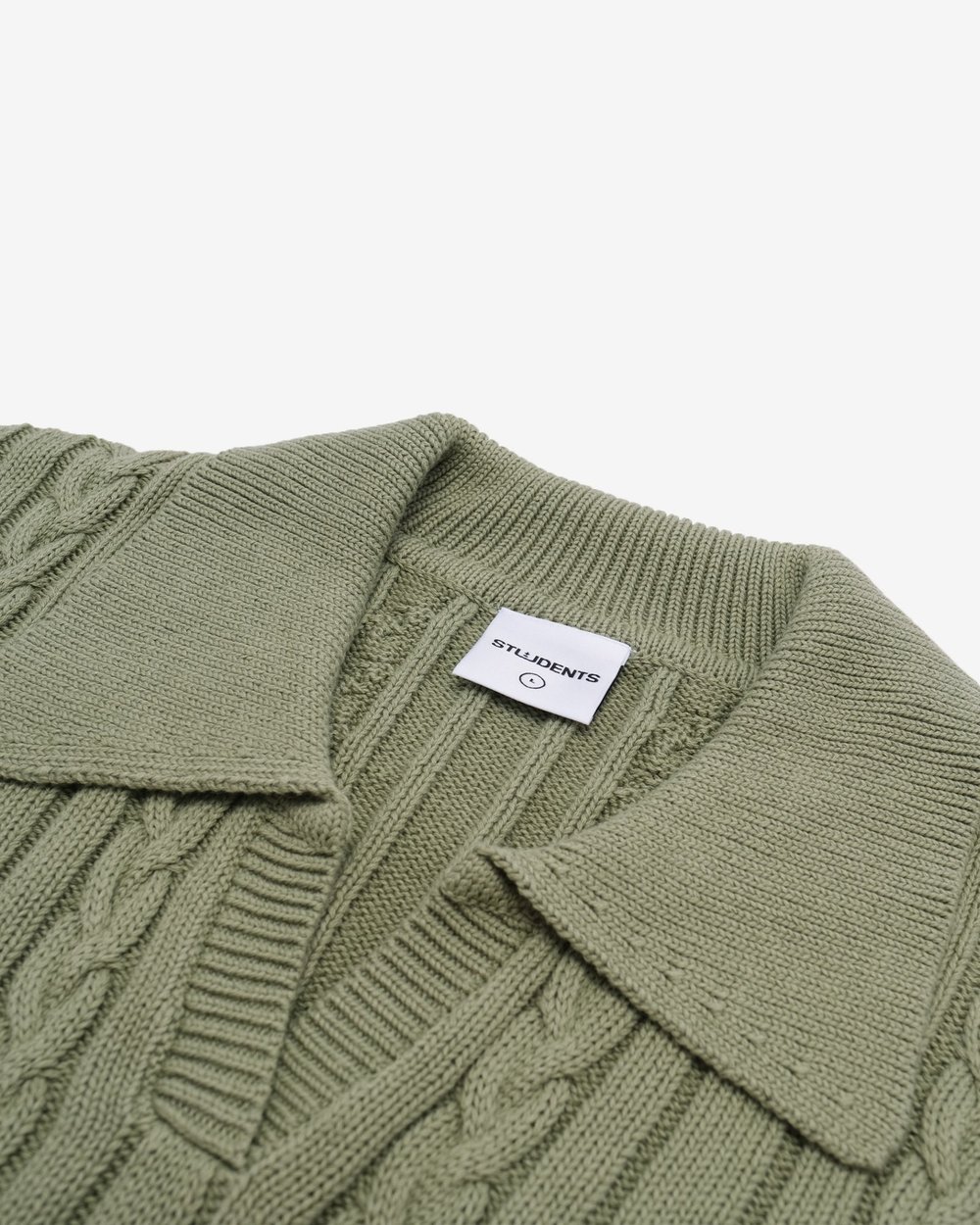 Students Golf Riverview Knit Polo Sweater, Moss · view 3 of 5
