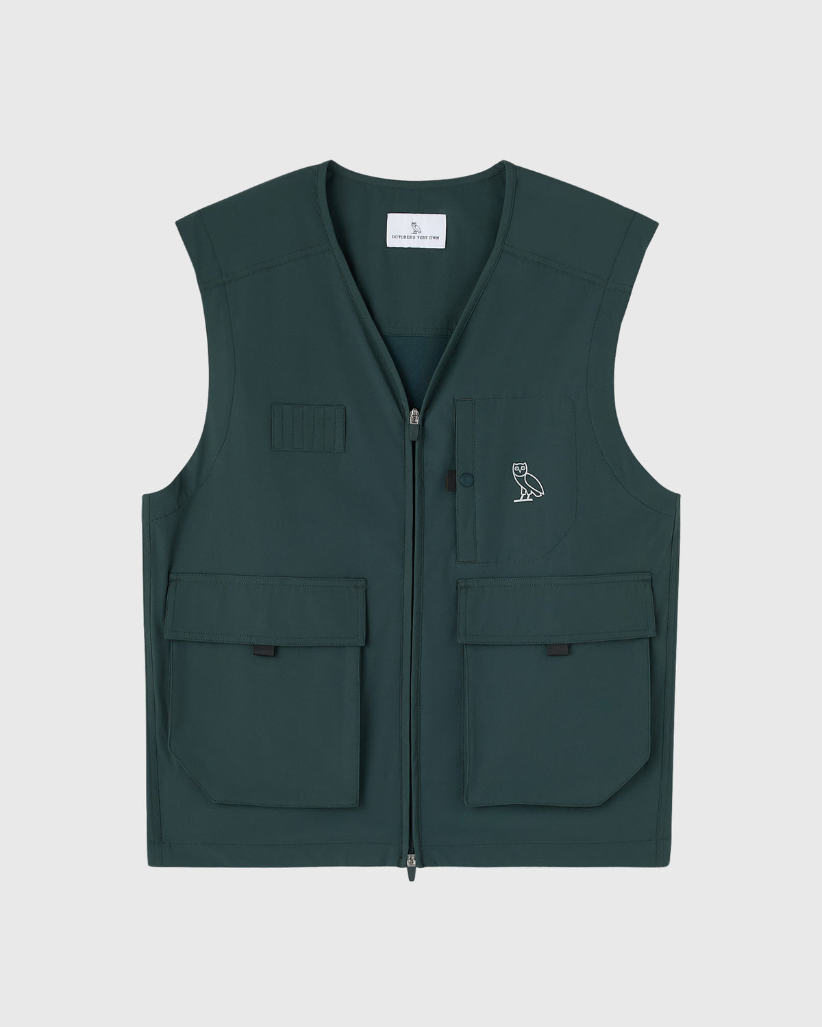 Stretch Nylon Vest — Midnight Green