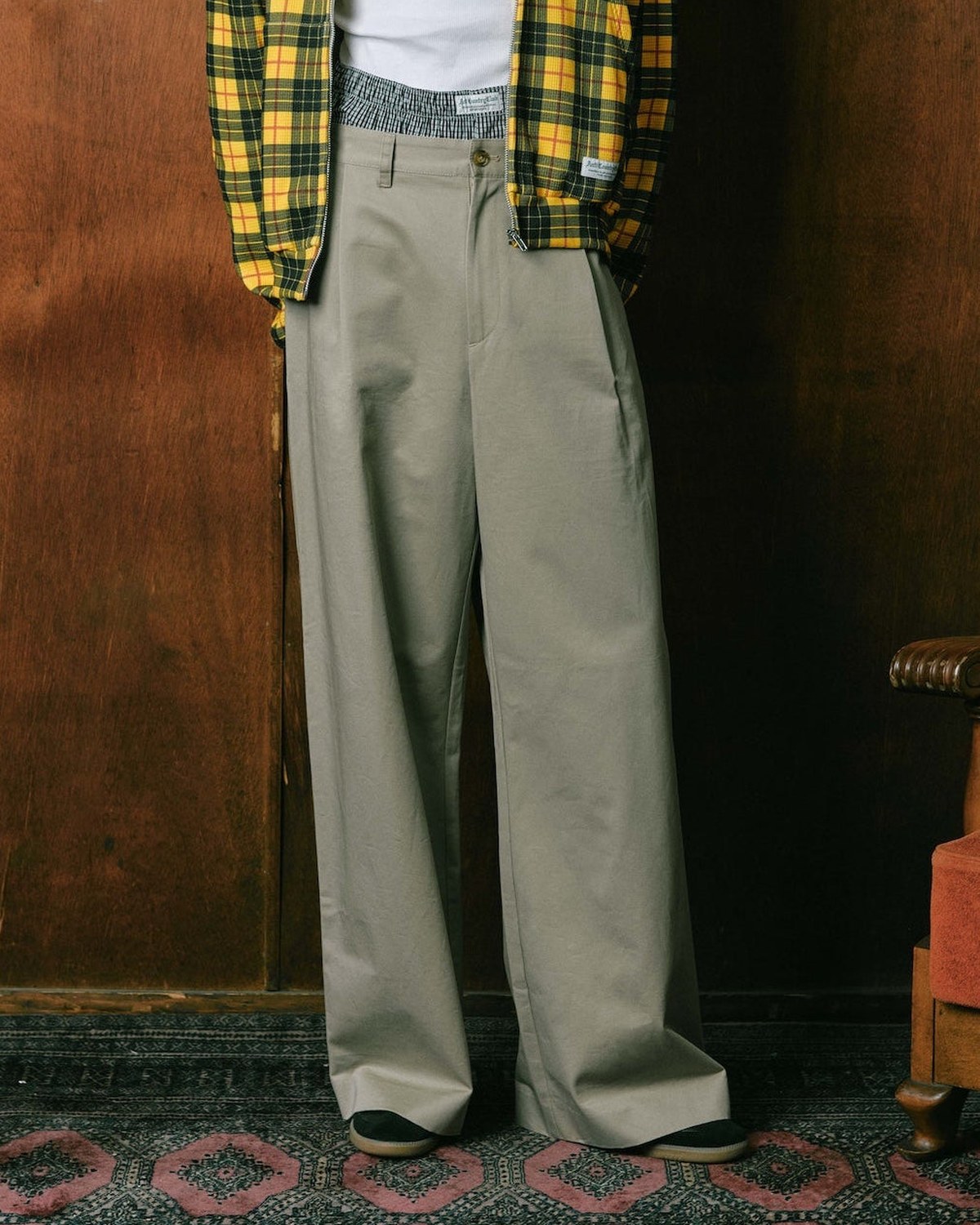 ANTi Country Club Tokyo One-Tuck Chino Pants | Beige · view 1 of 4