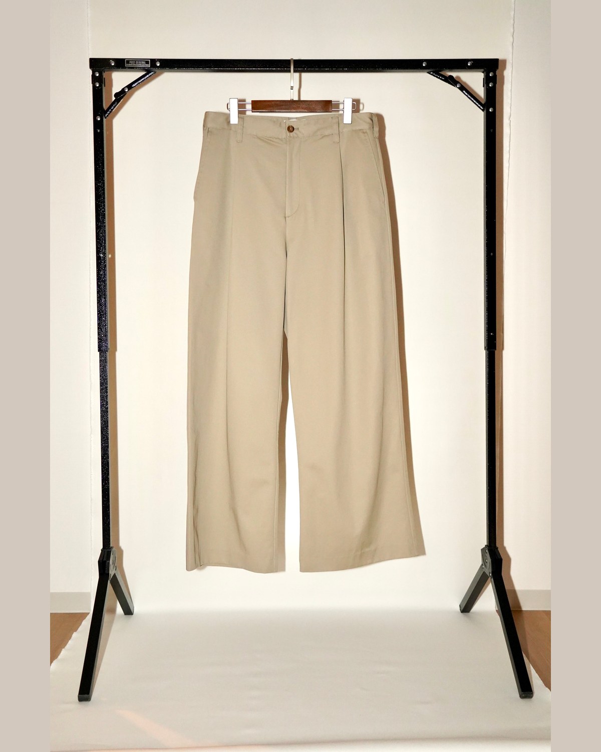 ANTi Country Club Tokyo One-Tuck Chino Pants | Beige · view 3 of 4