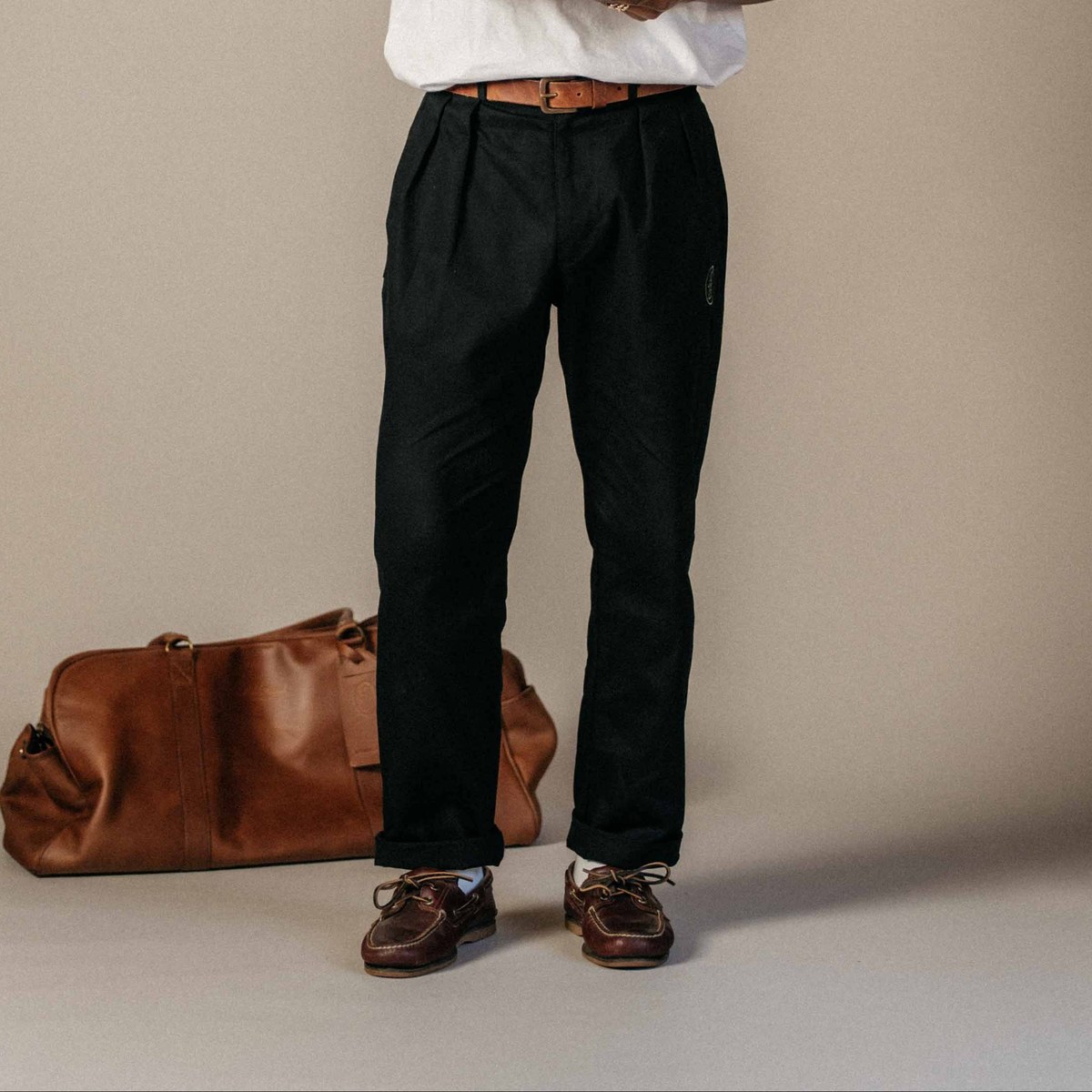 Odd Ritual Pleated Daily Trouser | Black