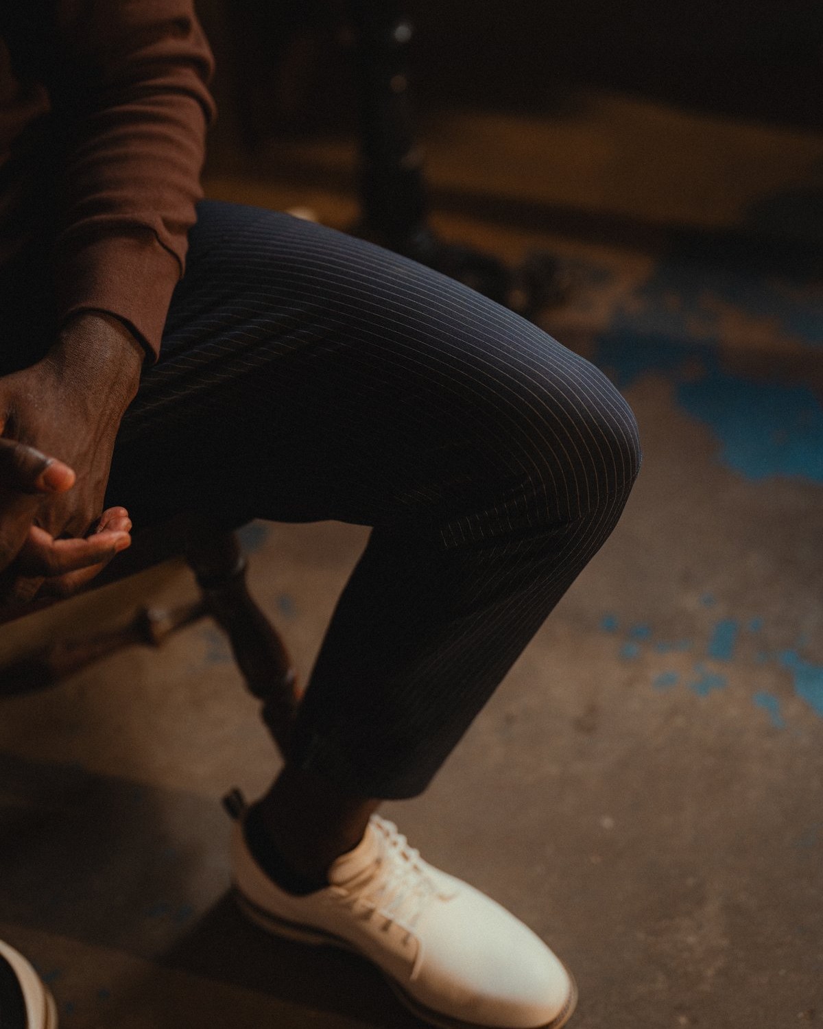 Public Drip Anywhere Pleated Pants | Pinstripe · view 2 of 4