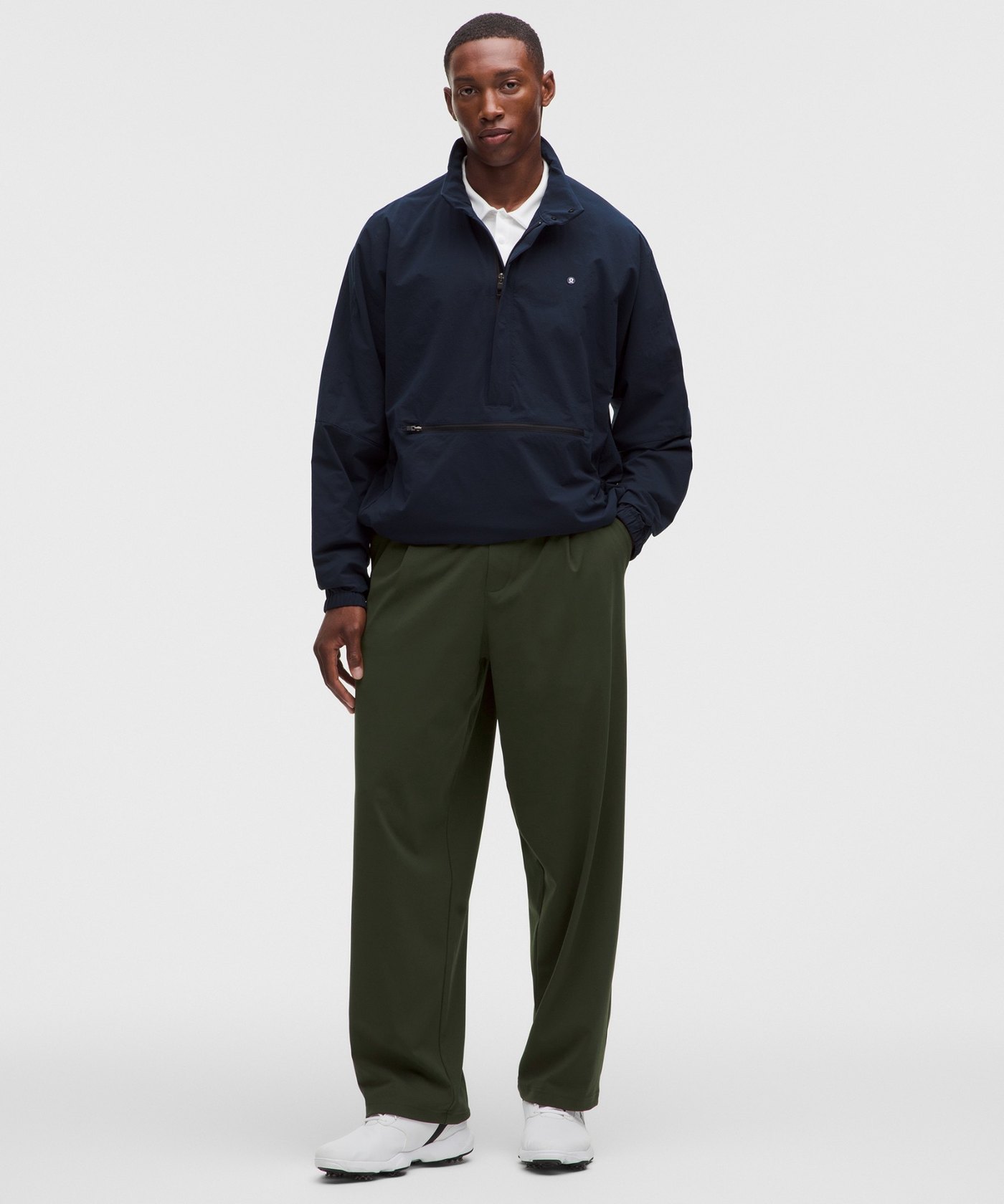 lululemon Daydrift Relaxed-Fit Pleated Trouser, Deep Forest · view 1 of 4
