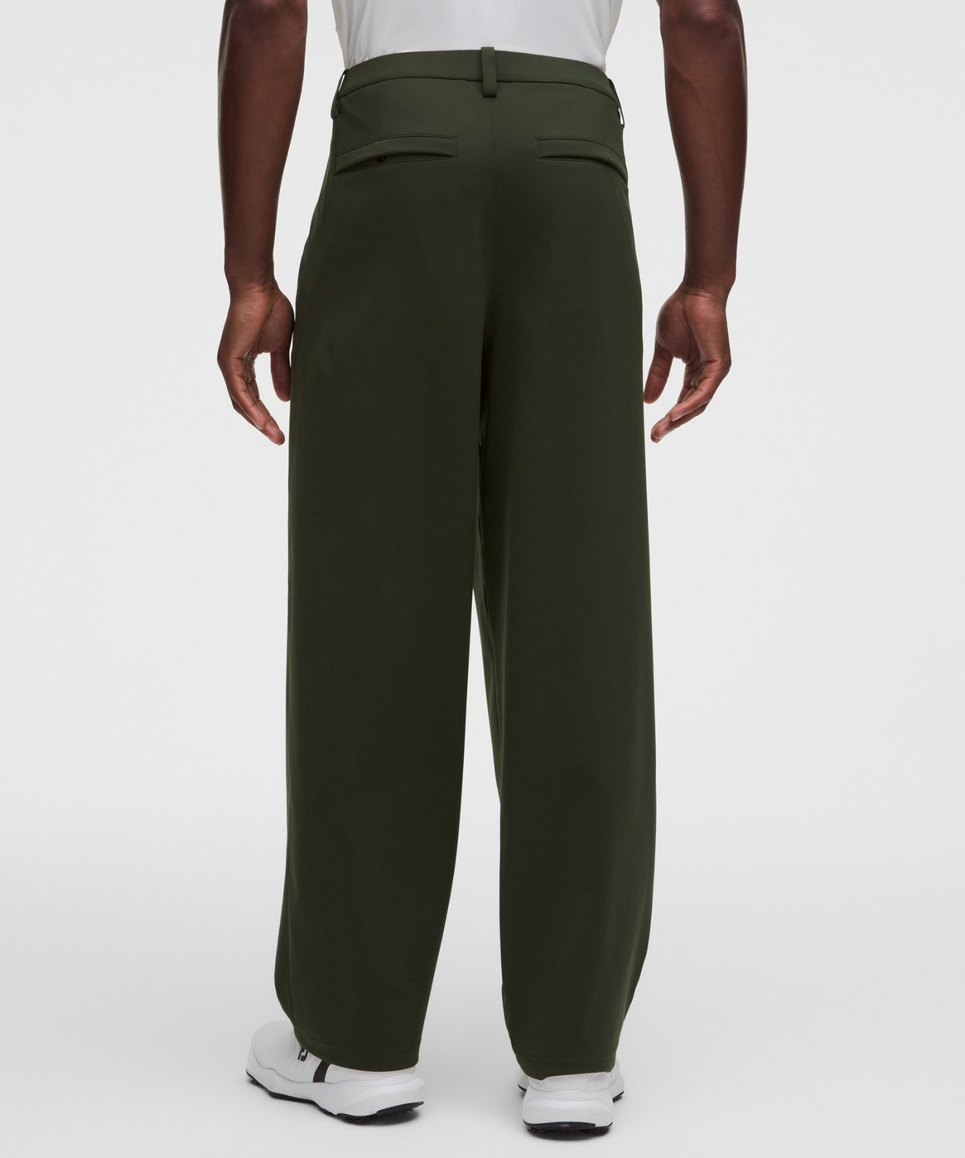 lululemon Daydrift Relaxed-Fit Pleated Trouser, Deep Forest · view 3 of 4