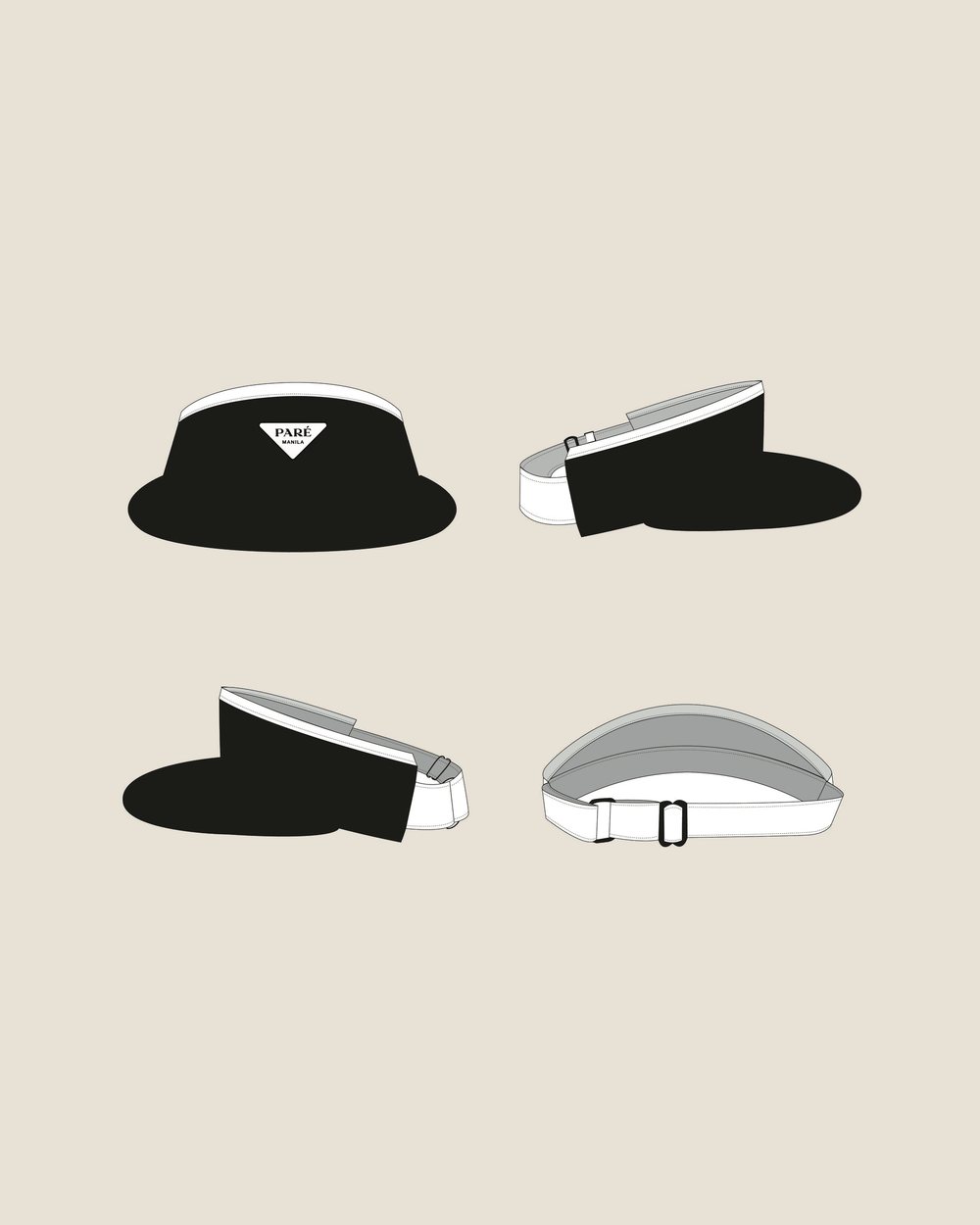 Paré Golf Manila Tour Visor (HYPEGOLF Exclusive) &middot; view 1 of 4