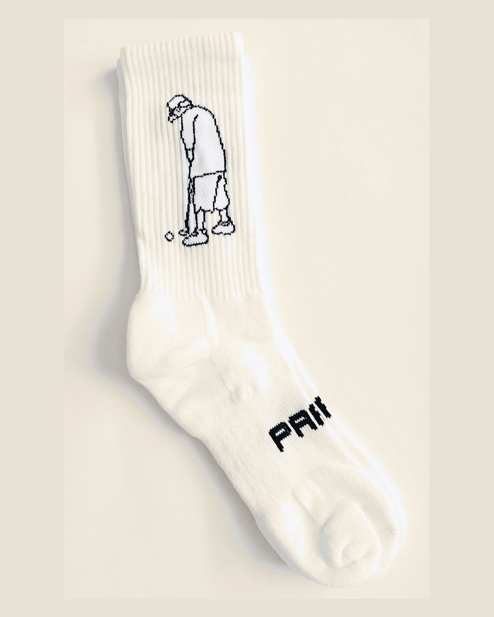 Paré Golf White Crew Sock &middot; view 1 of 3