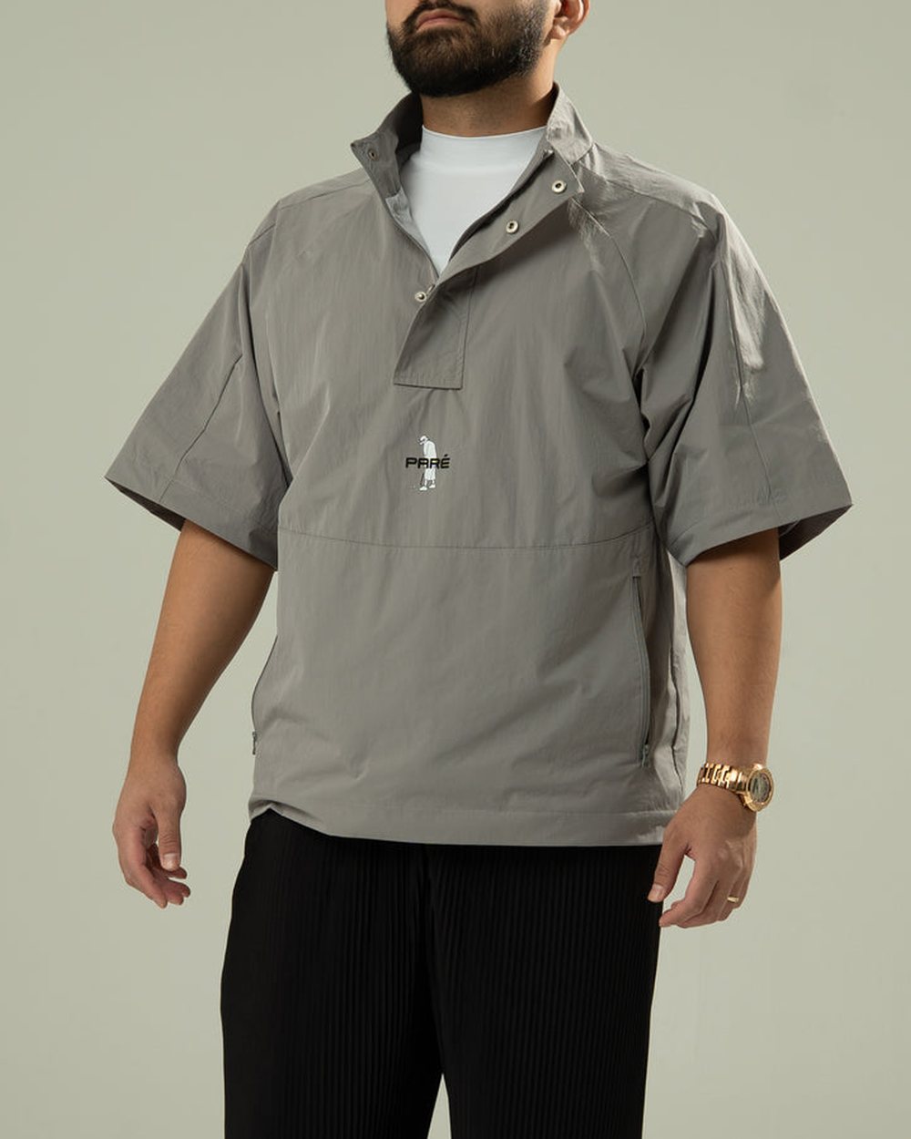 Paré Golf “Cool Grey” Short Sleeve Wind Shirt &middot; view 2 of 4