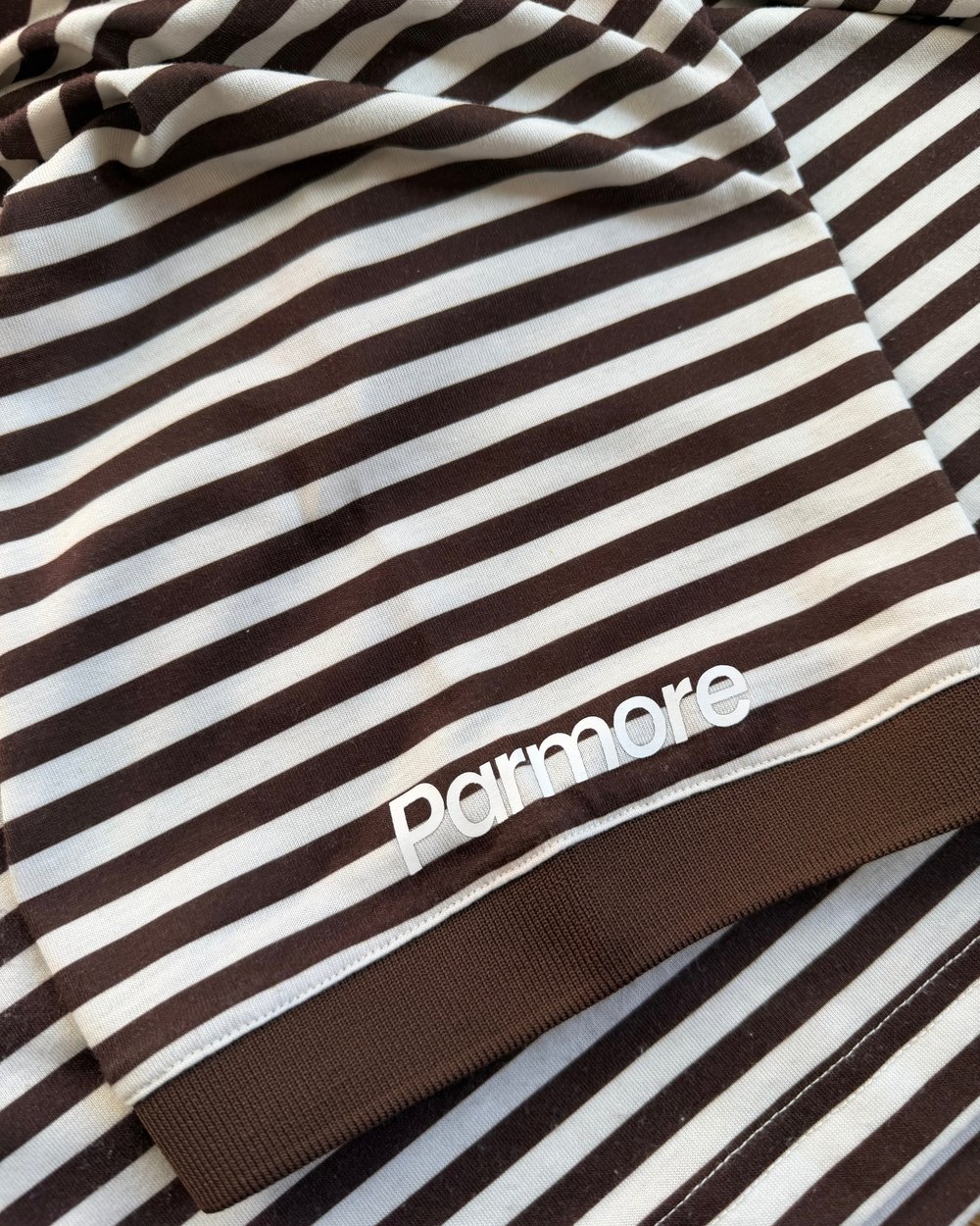Parmore Golf Stripe Polo, Brown & Cream &middot; view 4 of 4