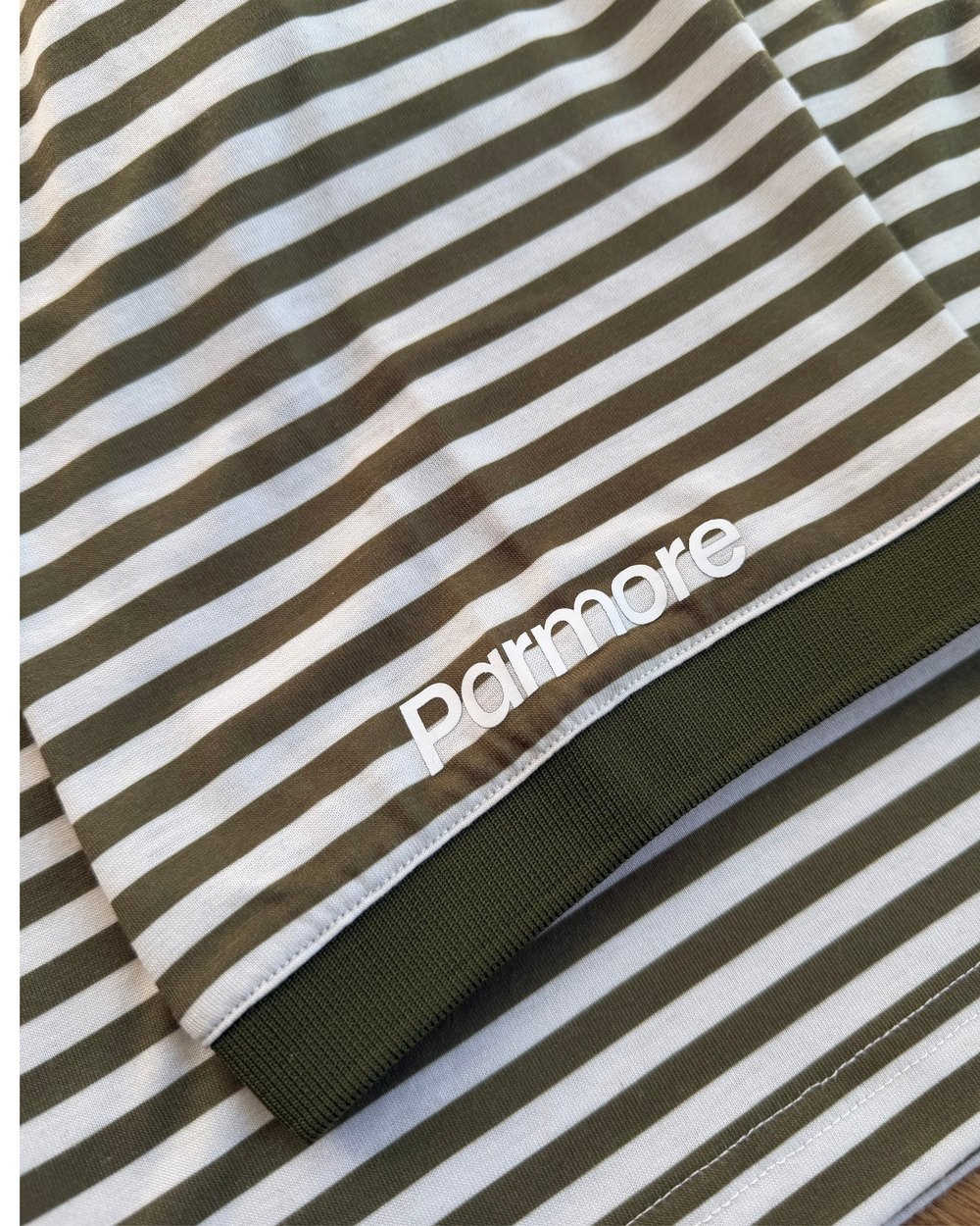 Parmore Golf Stripe Polo, Olive & White &middot; view 4 of 4