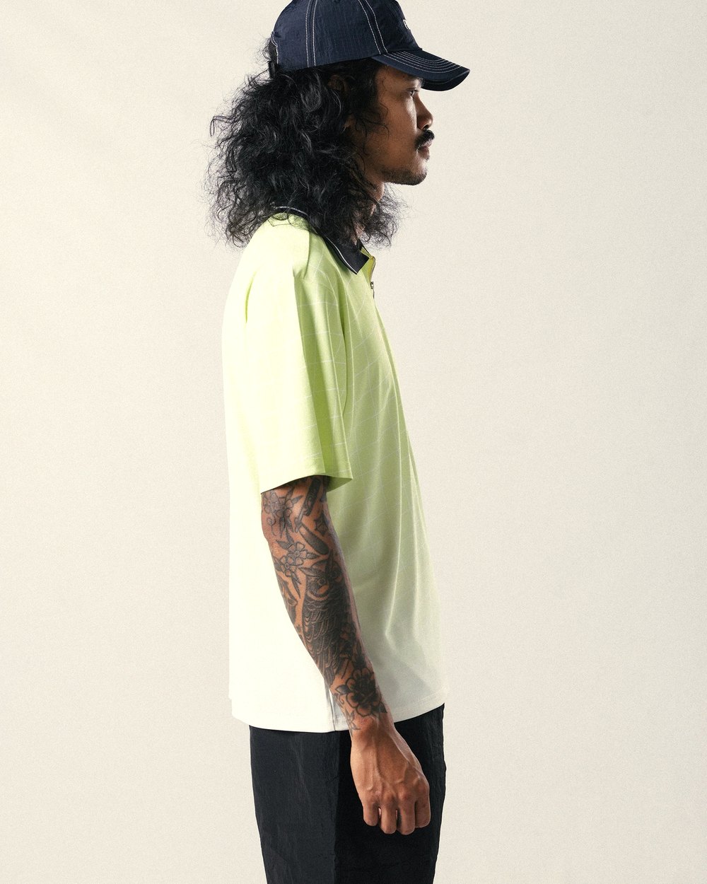 Penta Golf PXB Grid Polo, Lemon Sorbet · view 3 of 4