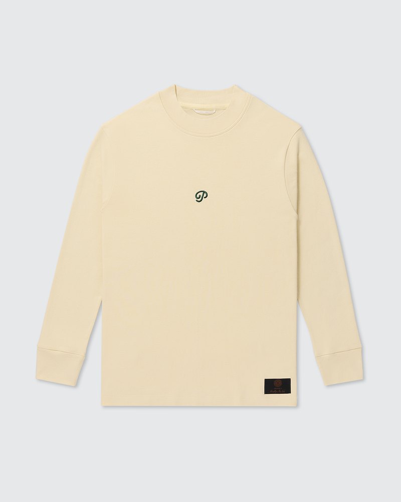 Public Drip Public Athlete Long Sleeve Mock in cream · view 1 of 4