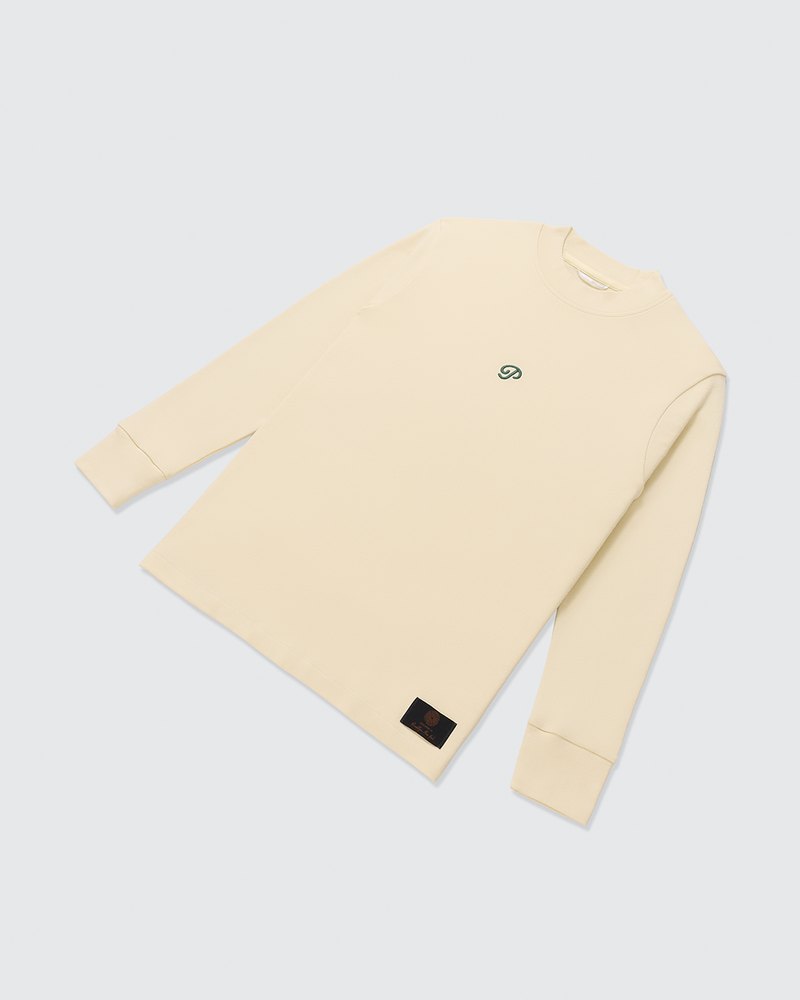 Public Drip Public Athlete Long Sleeve Mock in cream · view 3 of 4