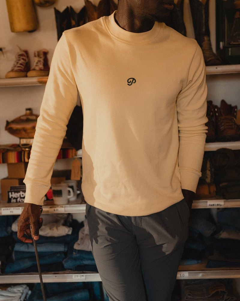 Public Drip Public Athlete Long Sleeve Mock in cream · view 4 of 4