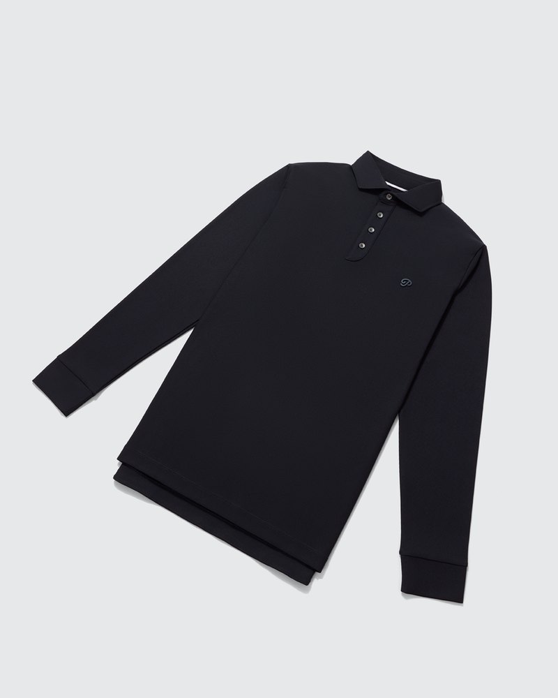 Public Drip Triborough Waffle Knit Polo in navy · view 4 of 4