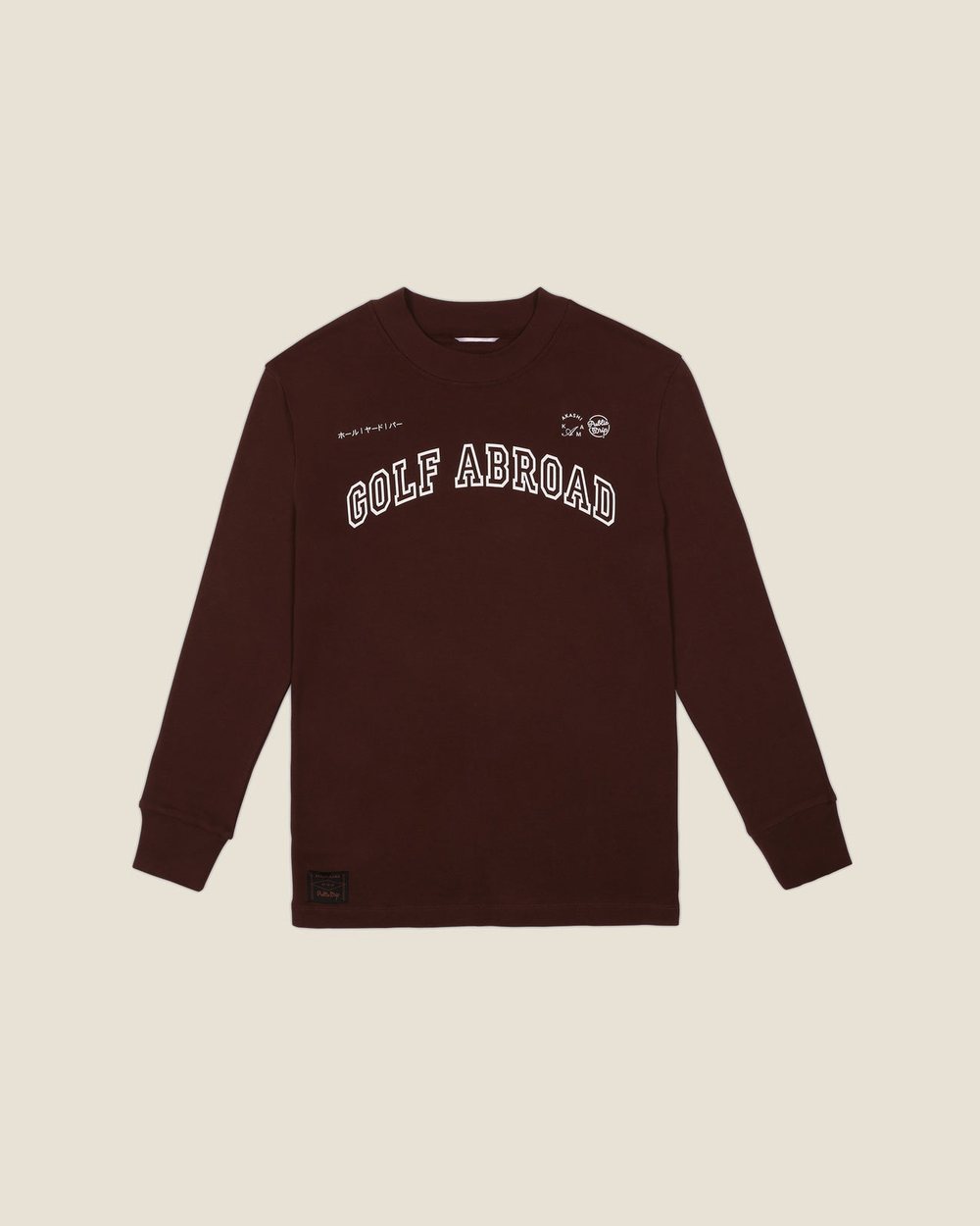 Public Drip x Akashi-Kama “Golf Abroad” Long Sleeve Mock · view 1 of 4