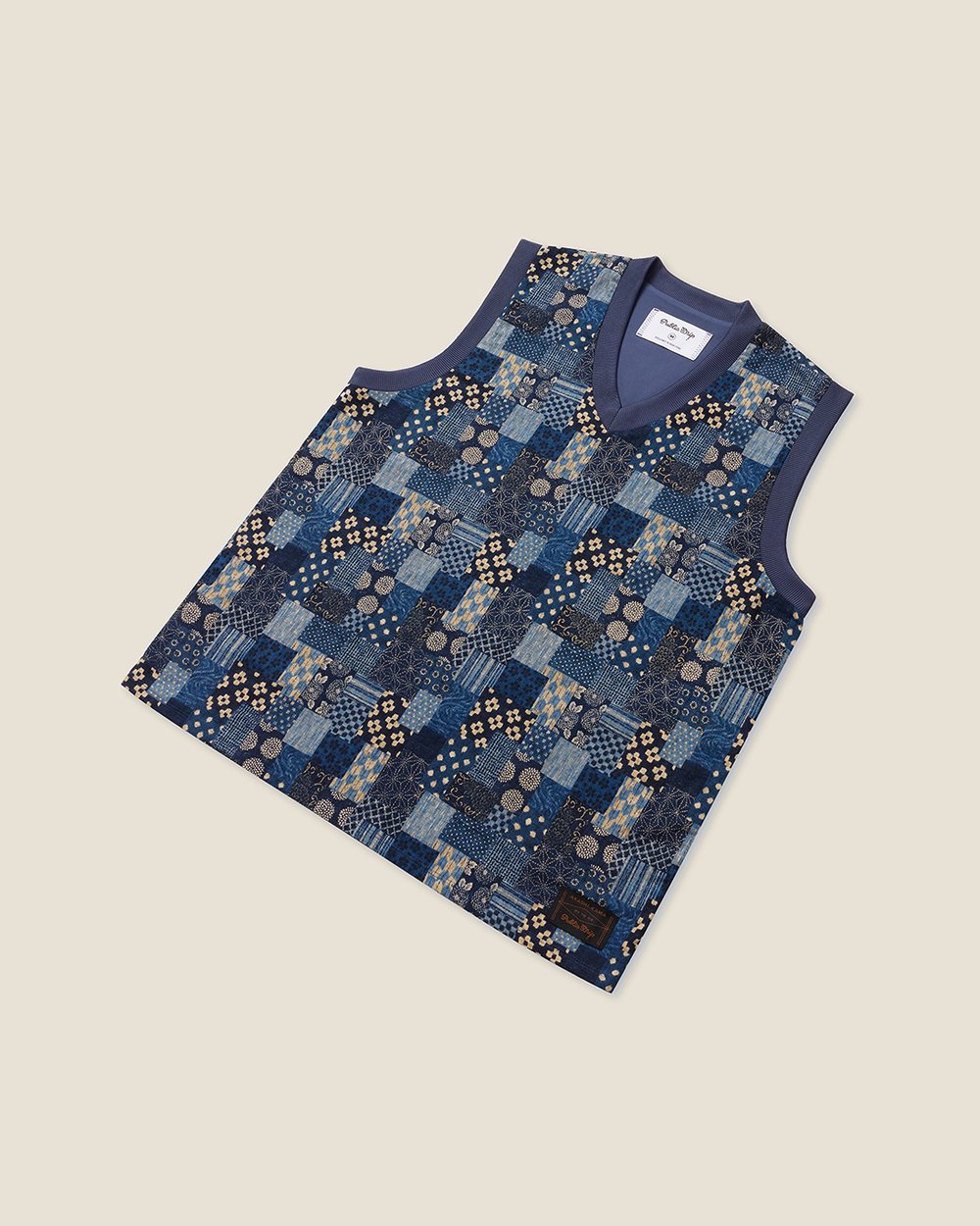 Public Drip x Akashi-Kama Patchwork Swing Vest · view 3 of 4