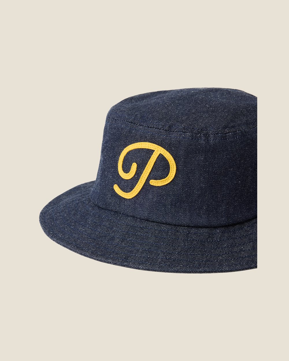 Public Drip “P” Script Denim Bucket · view 3 of 4