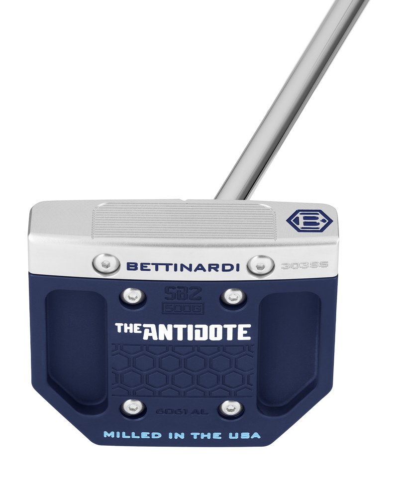 The Bettinardi Antidote SB2 Long zero torque mallet putter from the rear