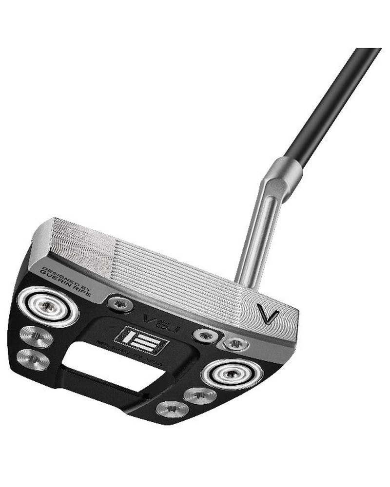 The sole of the Evnroll V5.1 MidLock showing the tungsten and steel weight ports