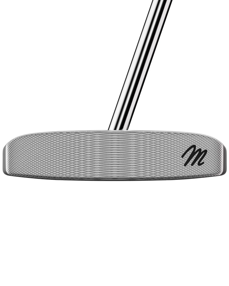 The milled face of the MacGregor MT Milled 002 wing back mallet
