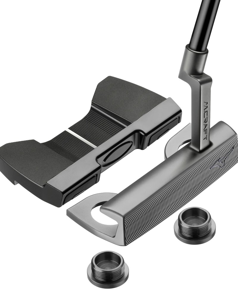 The Mizuno M.Craft X Z2 putter head with its modular back piece and weights