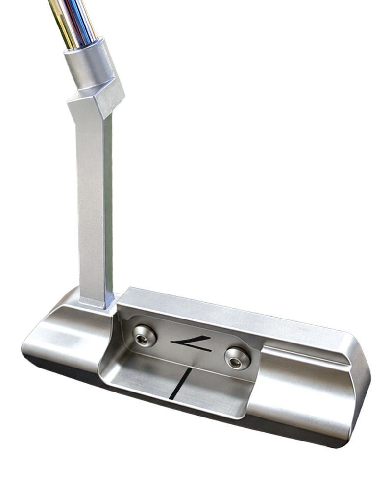 The Roark Lightning 1.0 milled blade putter at an angle showing the polished finish