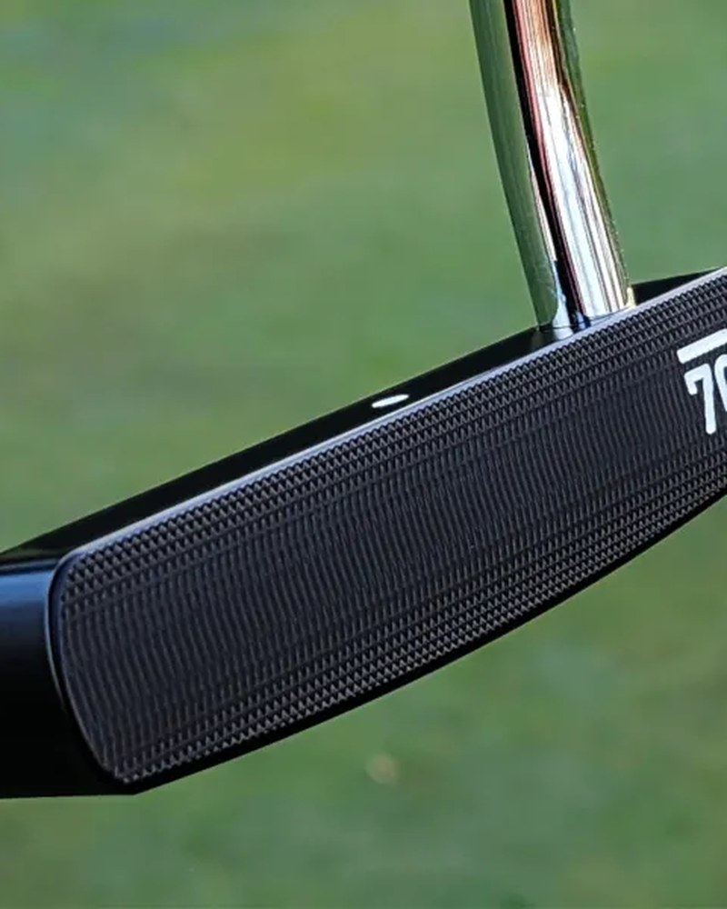 The topline and face of the Sub 70 TAIII 254 limited edition wide blade putter