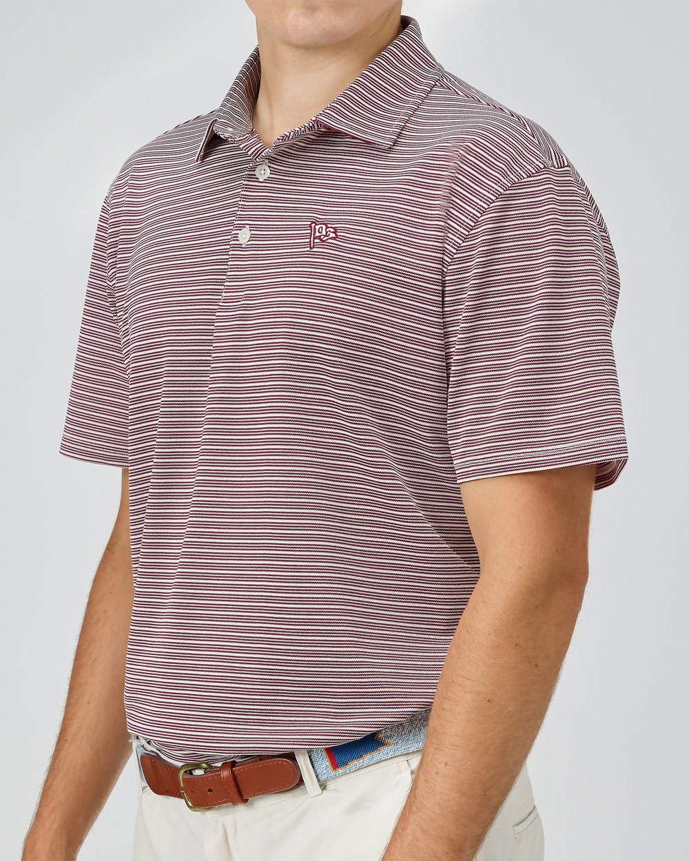 Quiet Golf Remy Polo, Stripe · view 2 of 5