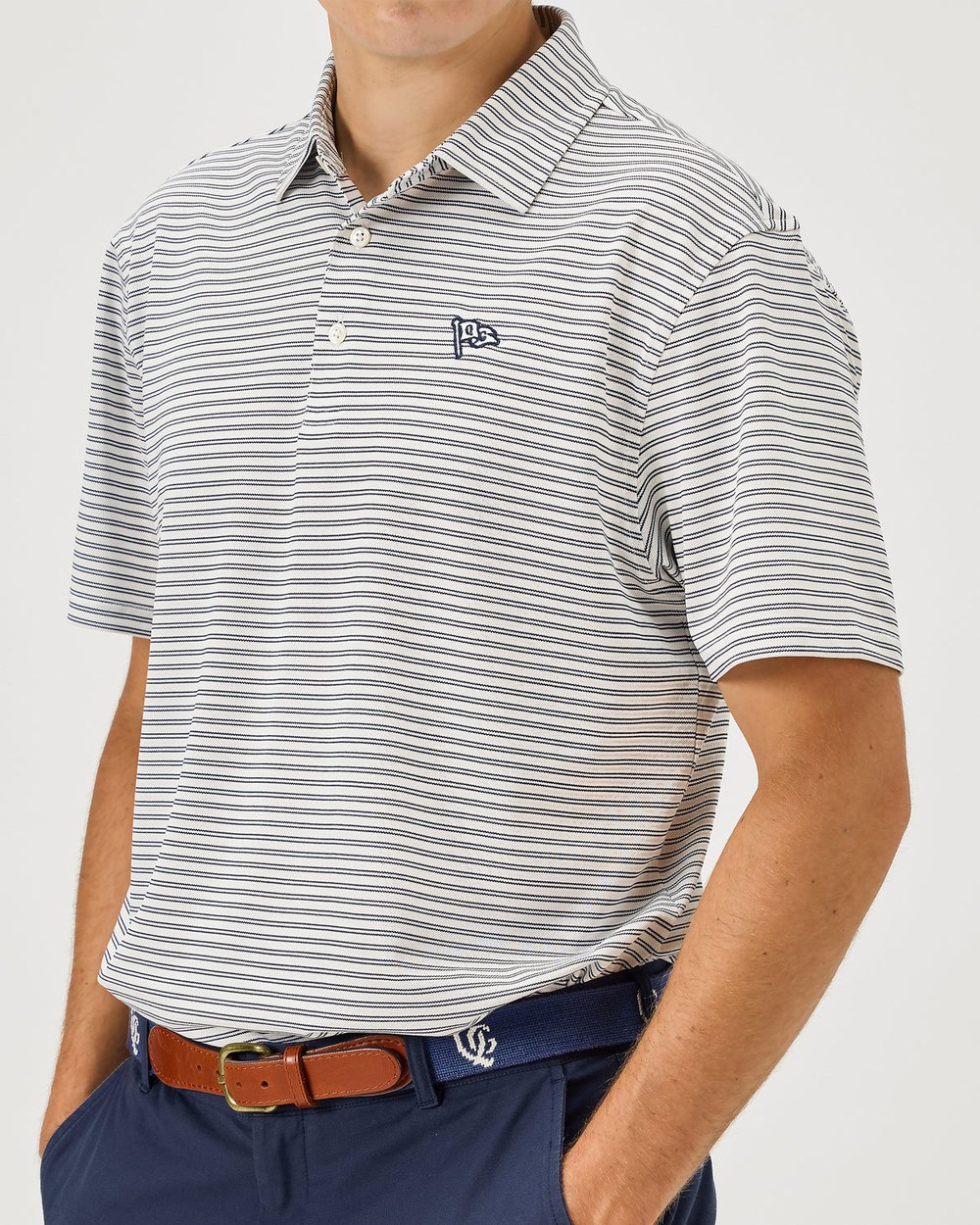 Quiet Golf Remy Polo, Stripe · view 5 of 5