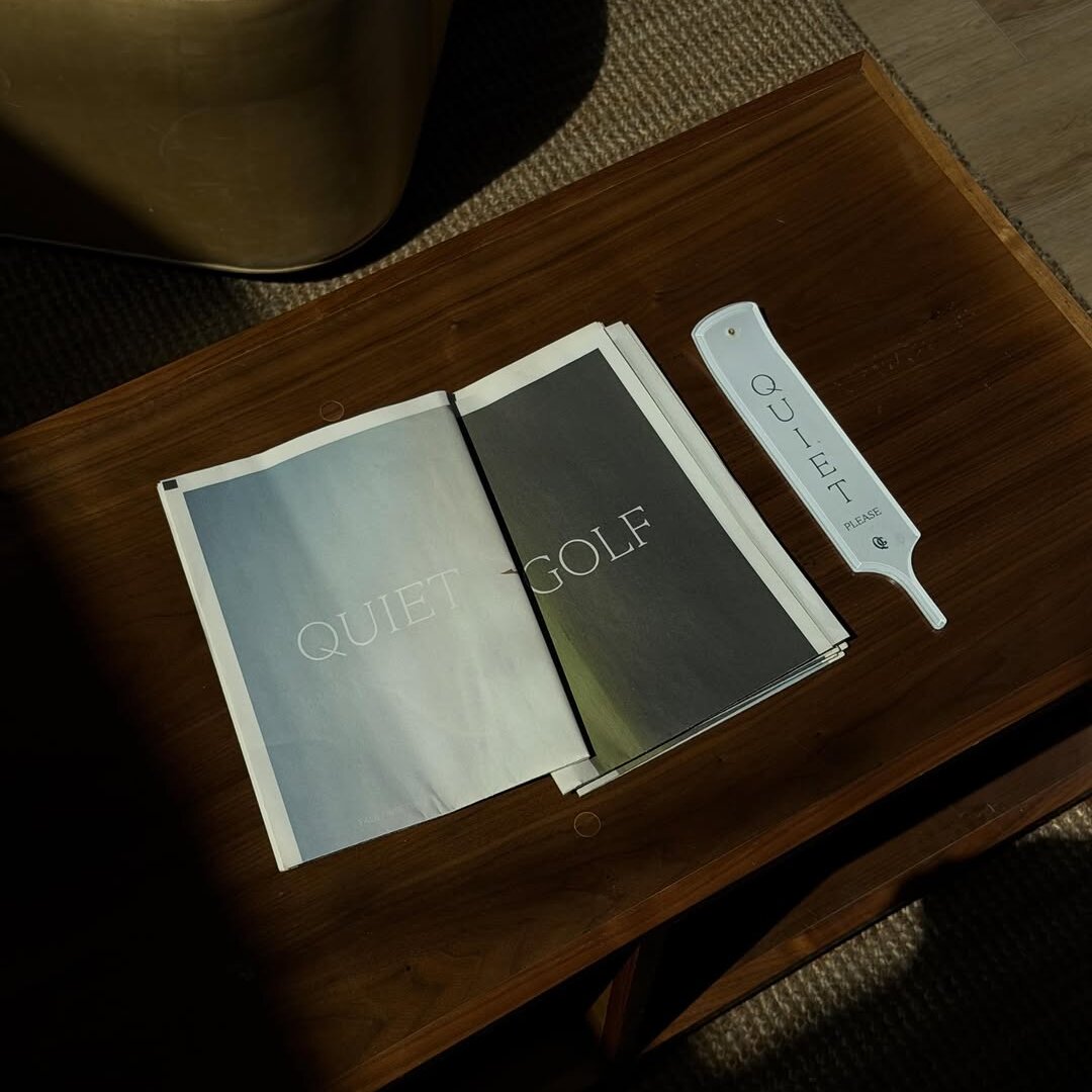 Quiet Golf scorecard still life