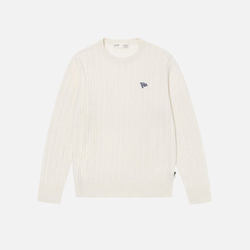 Quiet Golf Montecito Cable Knit — Bone &middot; view 1 of 4