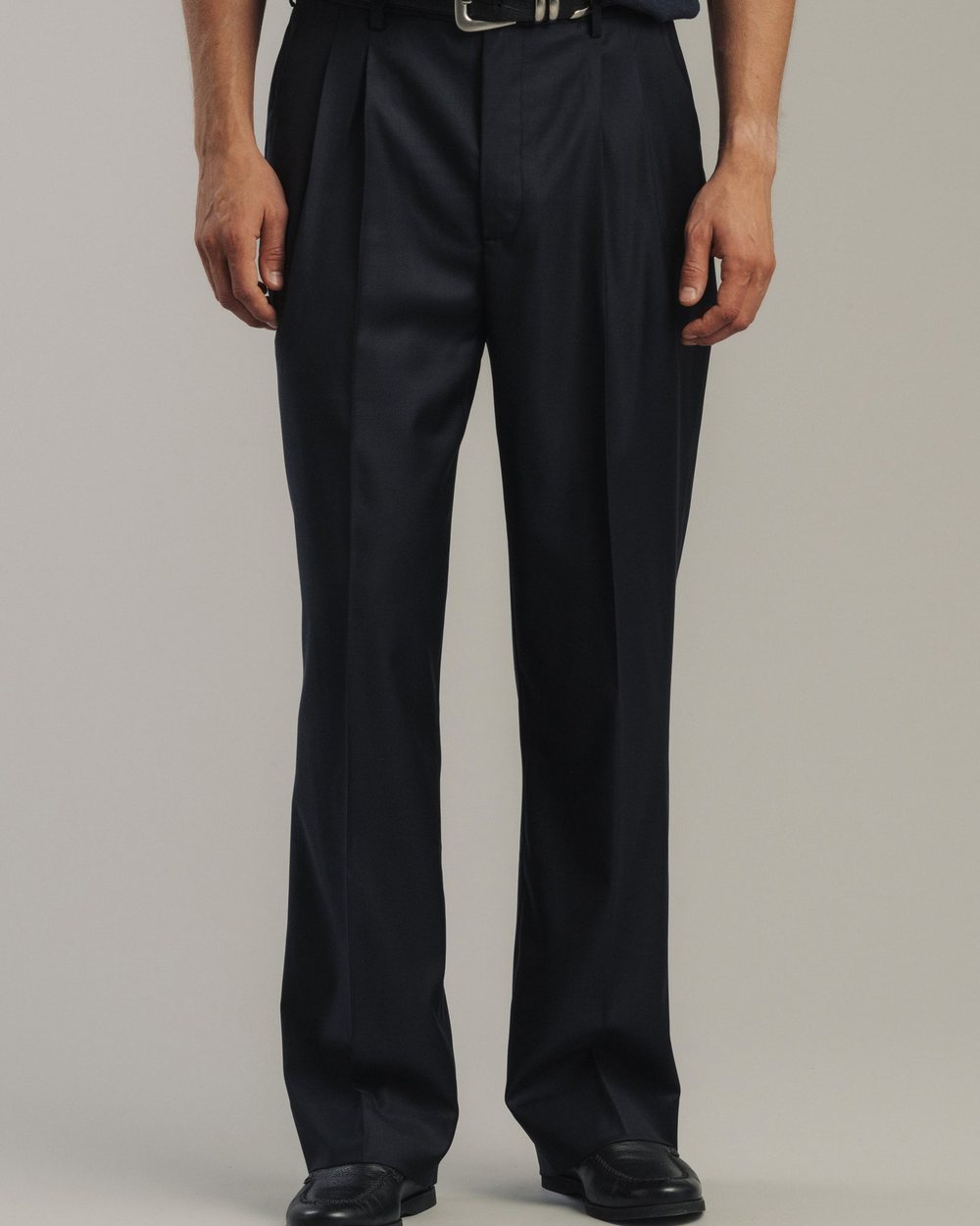 Late Nine Double Pleat Slacks Dark Navy &middot; view 1 of 5