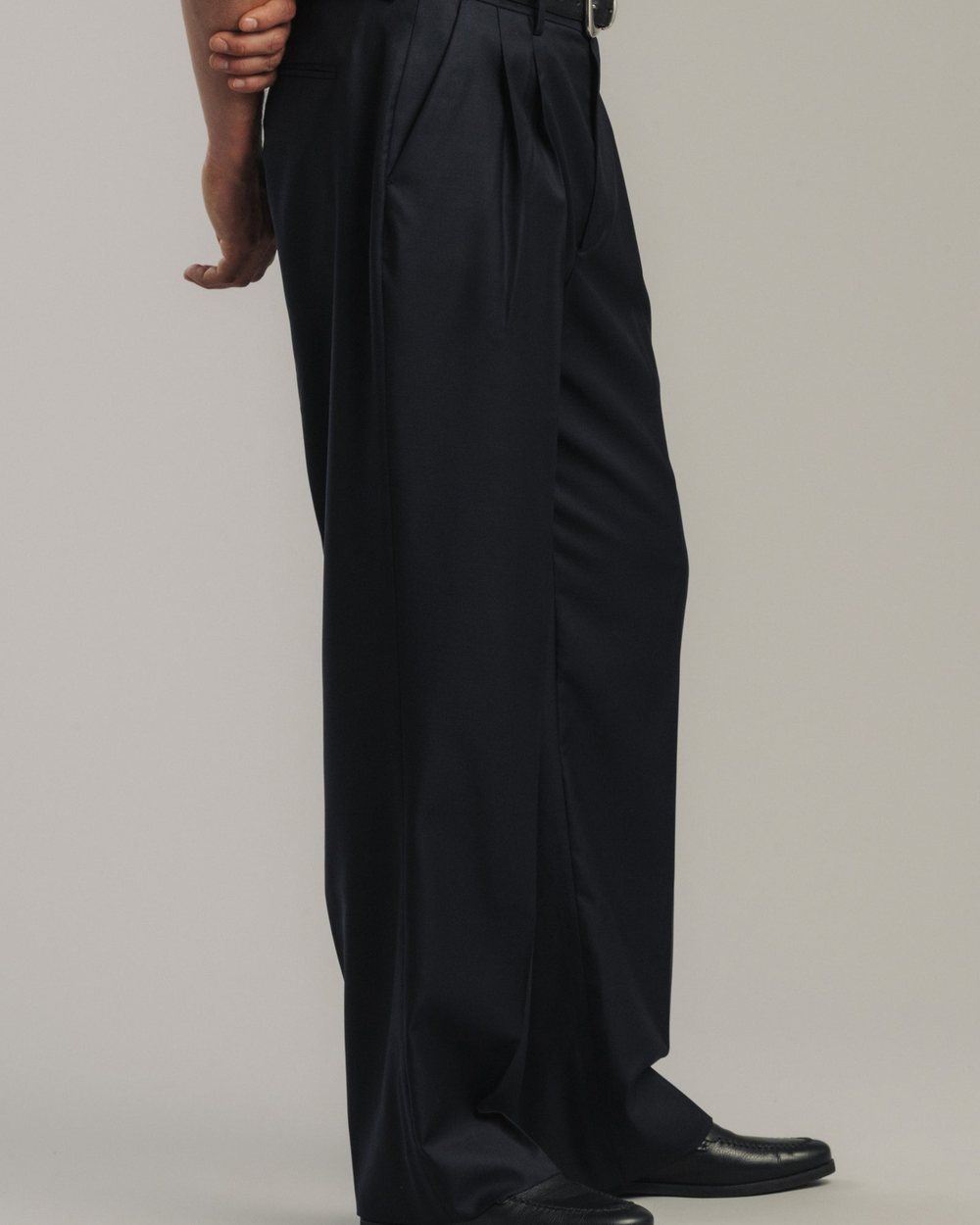 Late Nine Double Pleat Slacks Dark Navy &middot; view 5 of 5